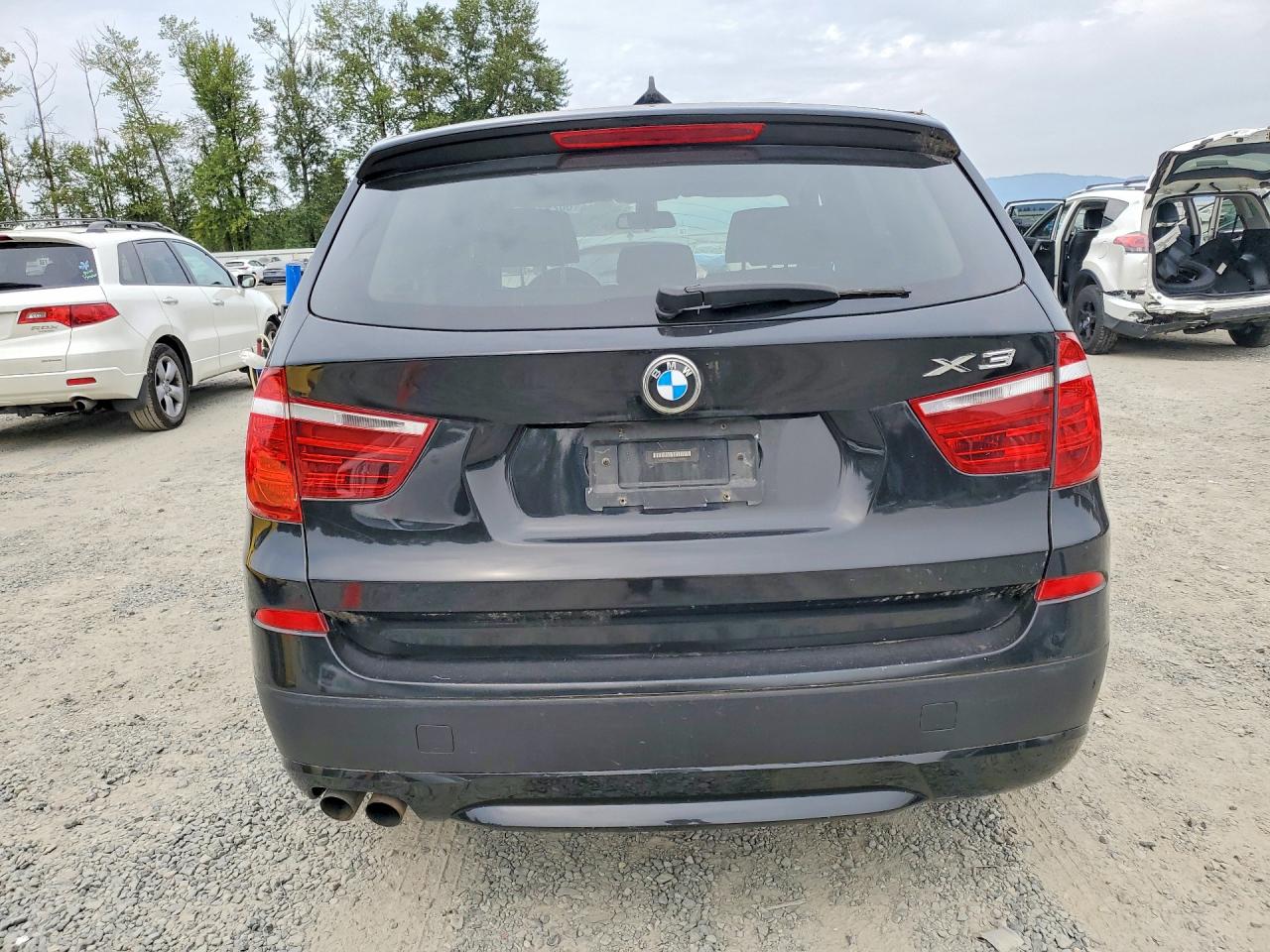 2012 Bmw X3 Xdrive28i Black vin: 5UXWX5C52CL725594