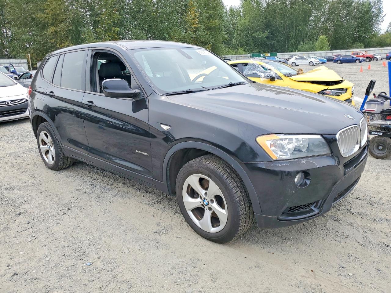 2012 Bmw X3 Xdrive28i Black vin: 5UXWX5C52CL725594