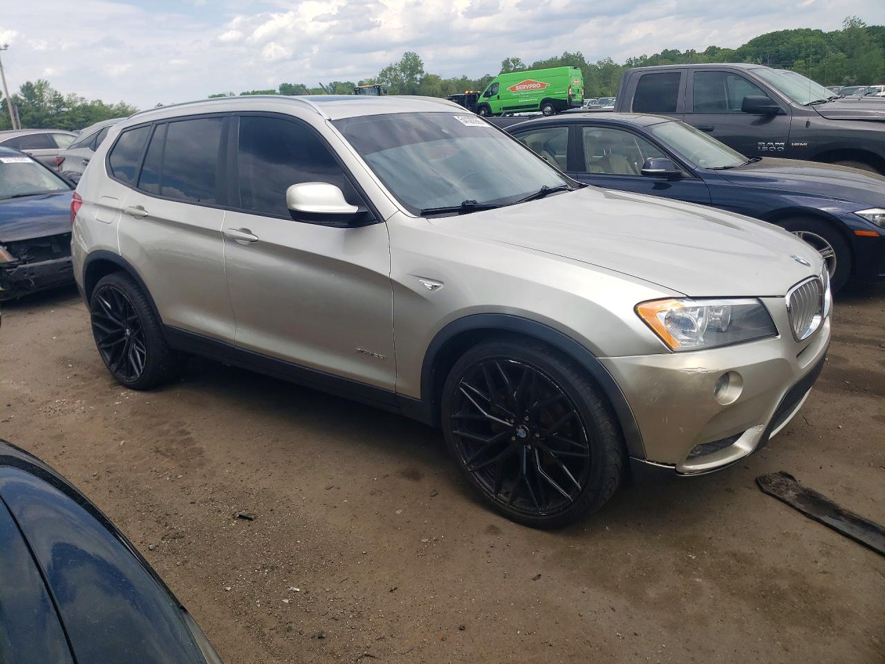 2012 Bmw X3 Xdrive28i Tan vin: 5UXWX5C52CL727751