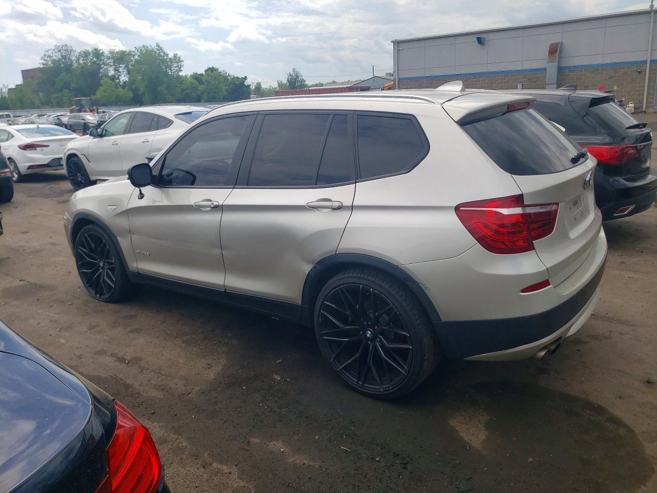 2012 Bmw X3 Xdrive28i Tan vin: 5UXWX5C52CL727751