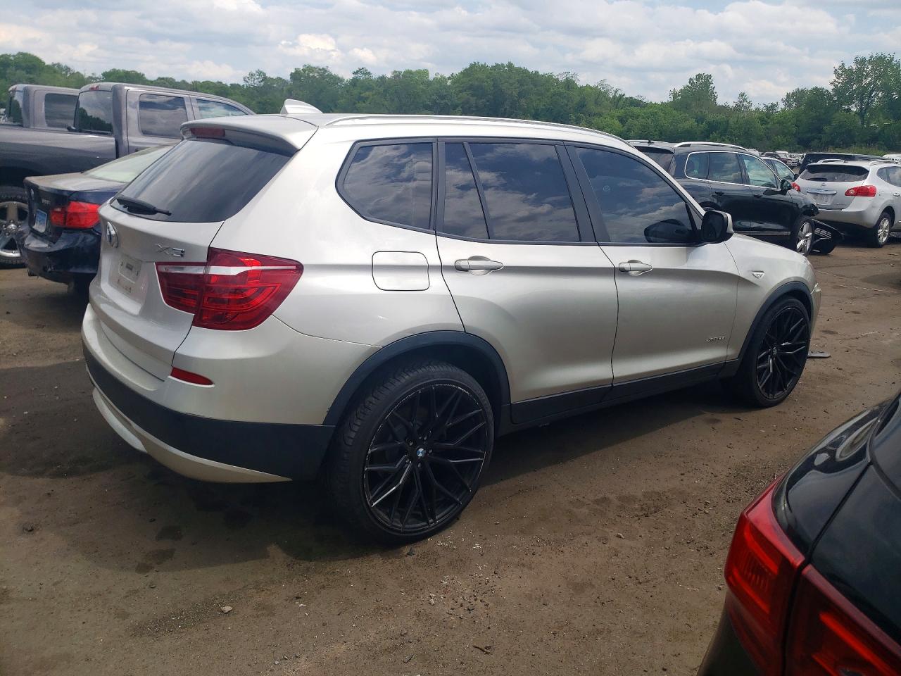 2012 Bmw X3 Xdrive28i Tan vin: 5UXWX5C52CL727751