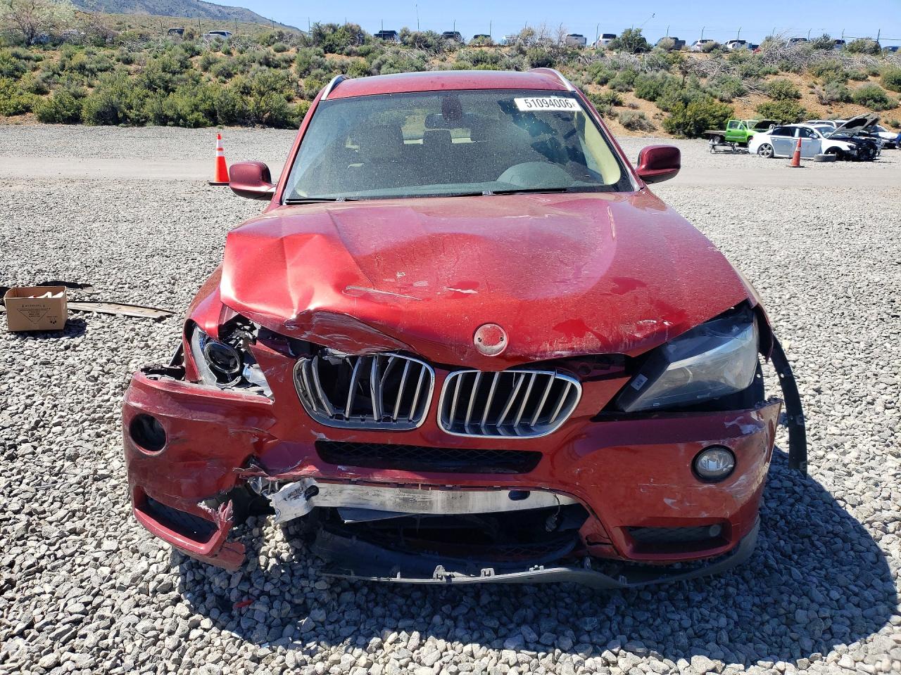 2012 Bmw X3 Xdrive28i Red vin: 5UXWX5C52CL728267