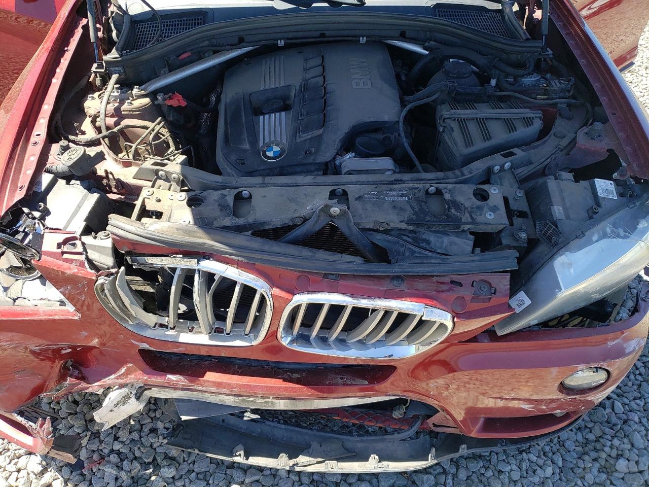 2012 Bmw X3 Xdrive28i Red vin: 5UXWX5C52CL728267