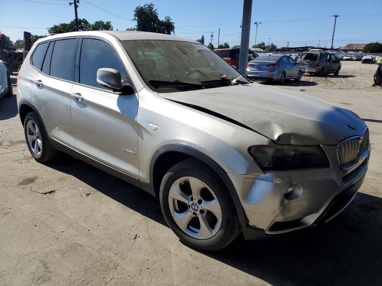 2011 Bmw X3 Xdrive28i Silver vin: 5UXWX5C53BL702792