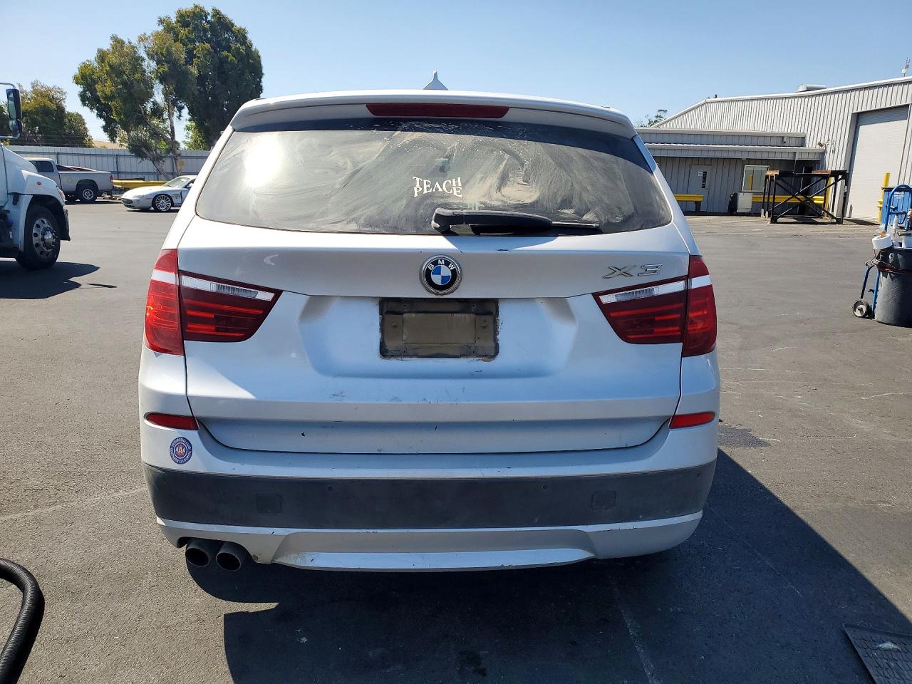2011 Bmw X3 Xdrive28i Silver vin: 5UXWX5C53BL702808