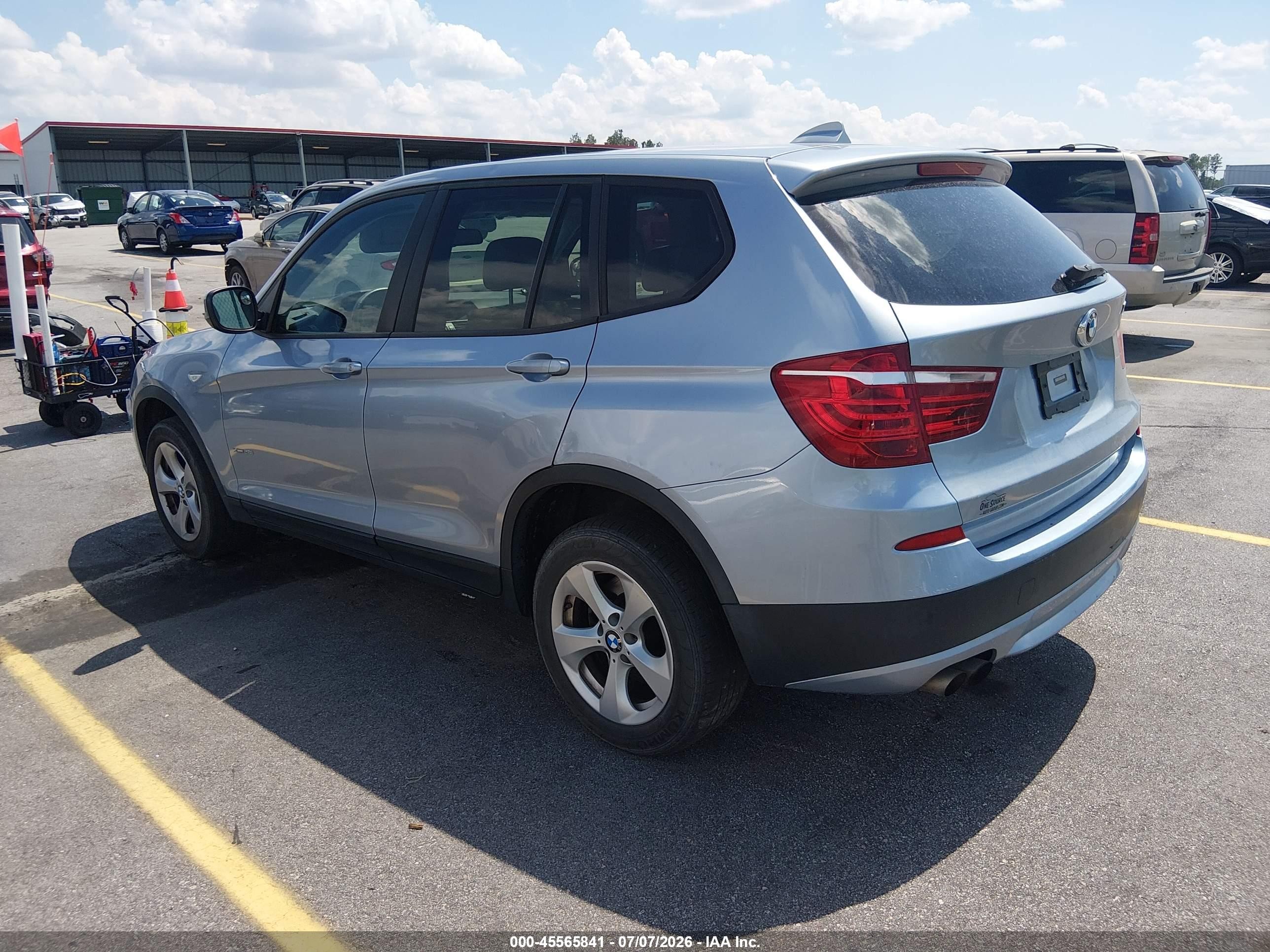 2011 Bmw X3 Xdrive28i Синий vin: 5UXWX5C53BL703554