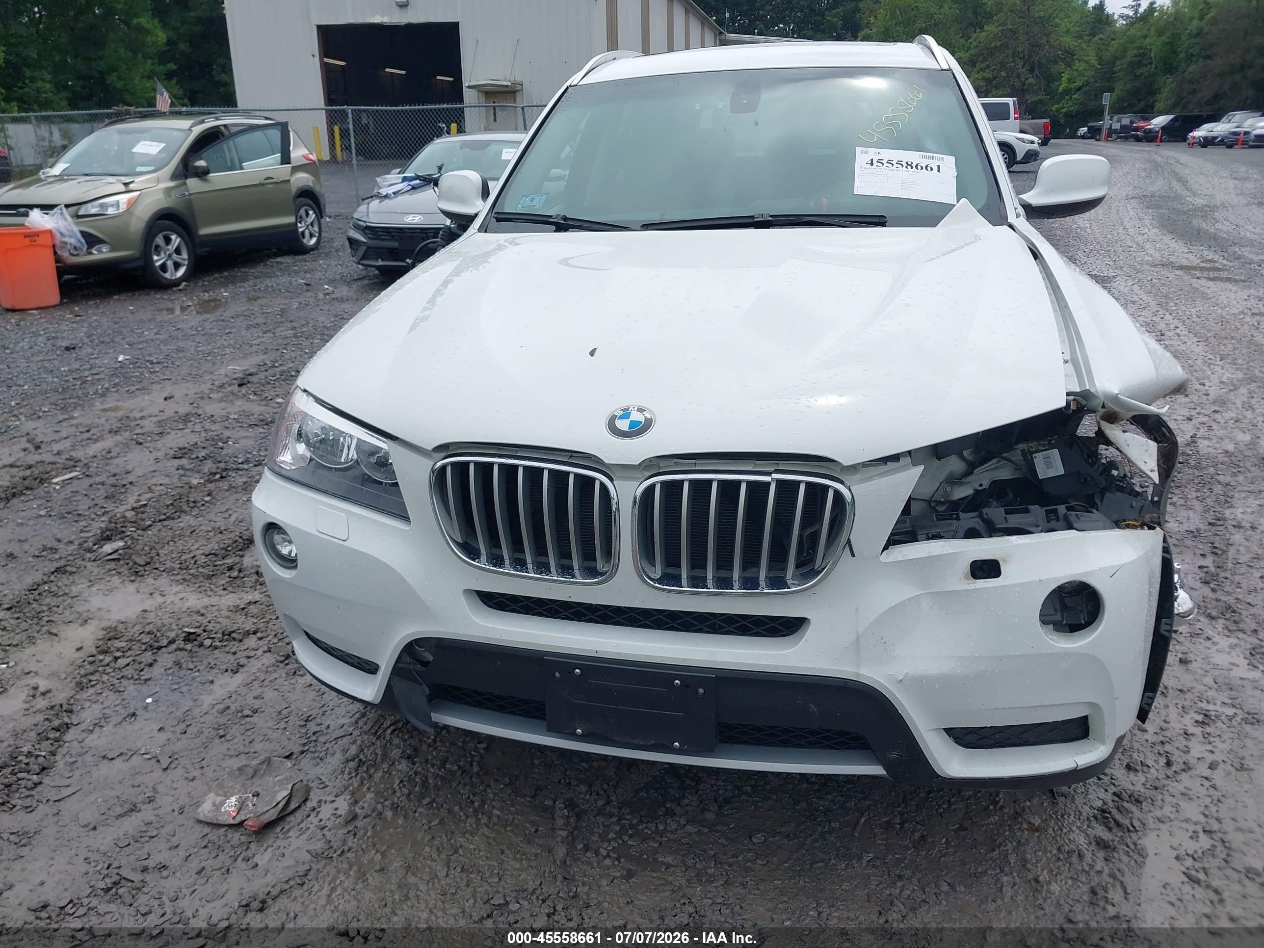 2011 Bmw X3 Xdrive28i White vin: 5UXWX5C53BL711332