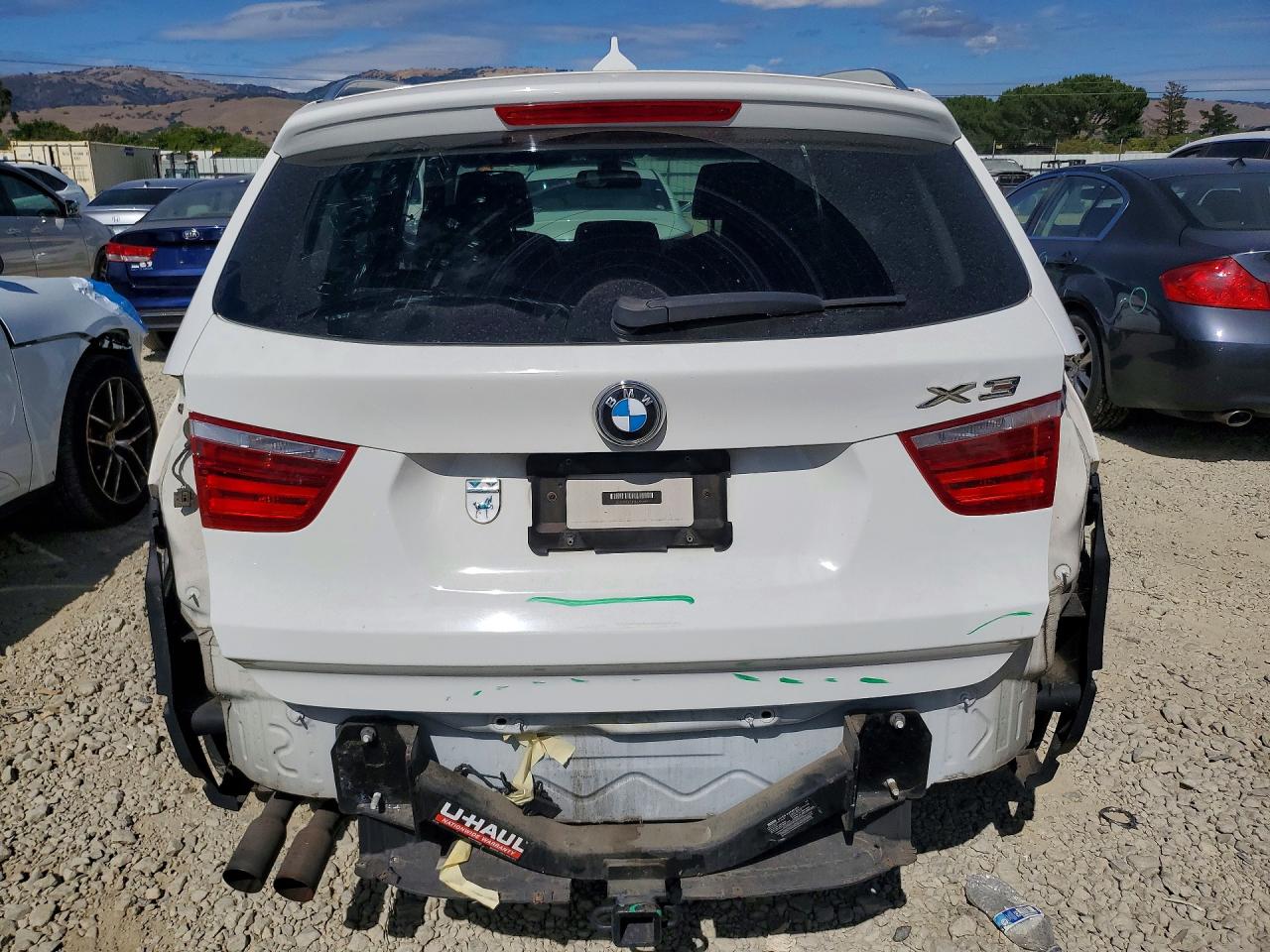 2011 Bmw X3 Xdrive28i White vin: 5UXWX5C53BL713789