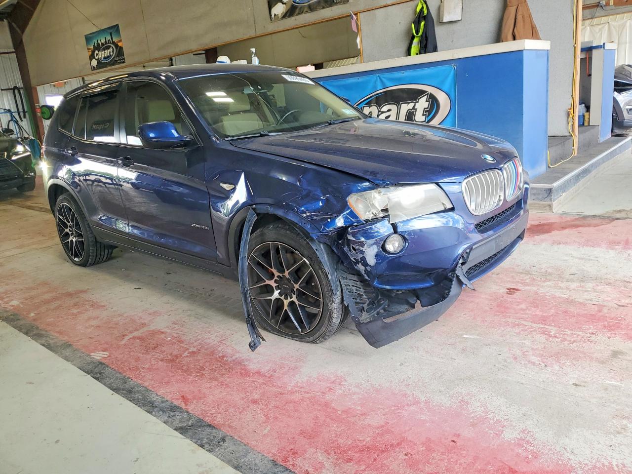 2011 Bmw X3 Xdrive28i Blue vin: 5UXWX5C53BL713999