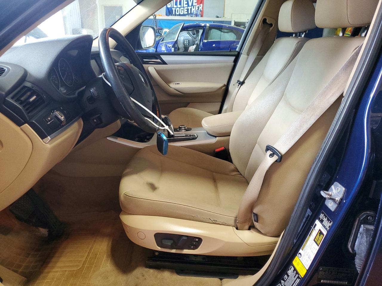 2011 Bmw X3 Xdrive28i Blue vin: 5UXWX5C53BL713999