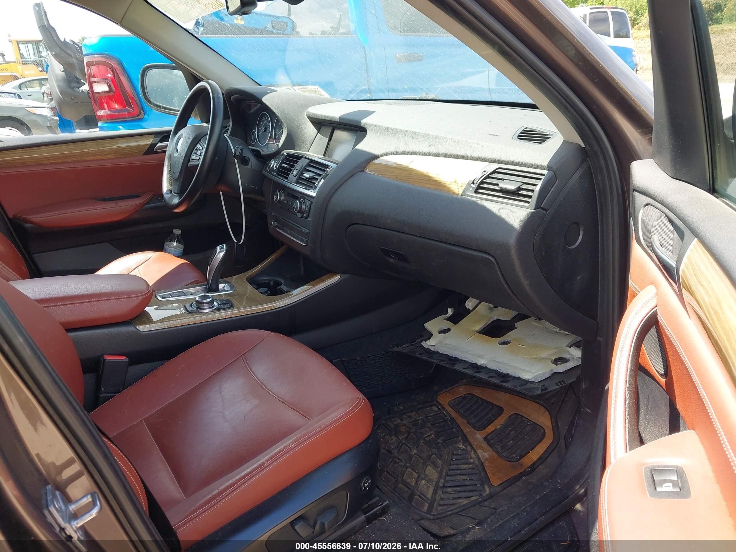 2012 Bmw X3 Xdrive28i Brown vin: 5UXWX5C53CL723868