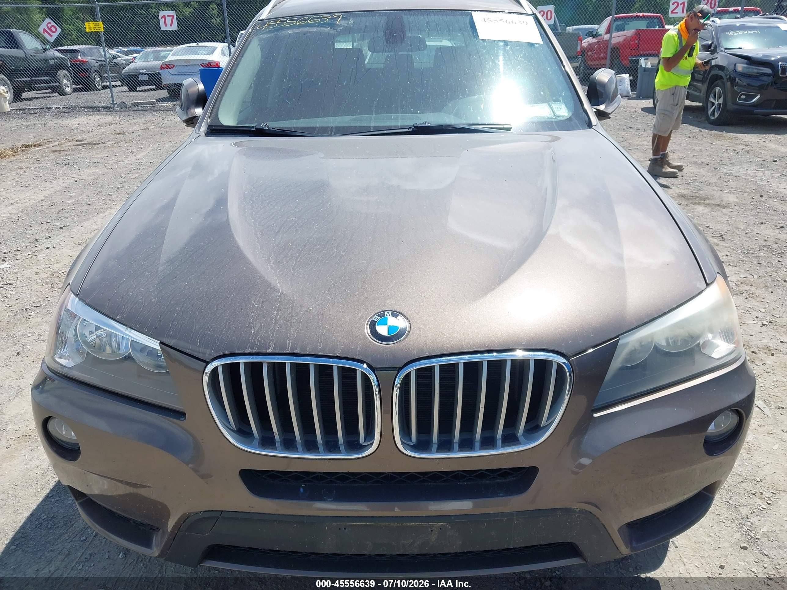 2012 Bmw X3 Xdrive28i Brown vin: 5UXWX5C53CL723868