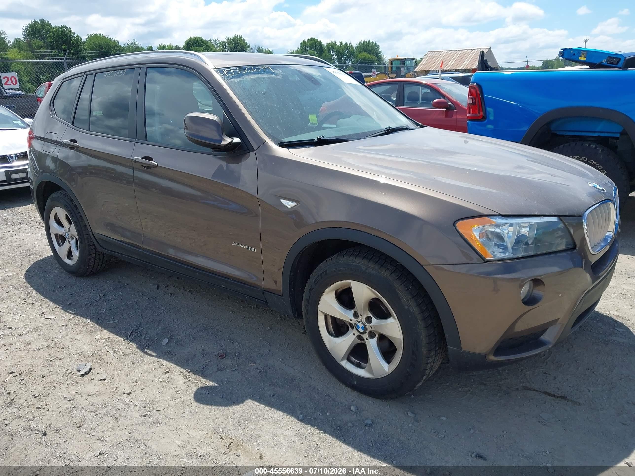 2012 Bmw X3 Xdrive28i Brown vin: 5UXWX5C53CL723868