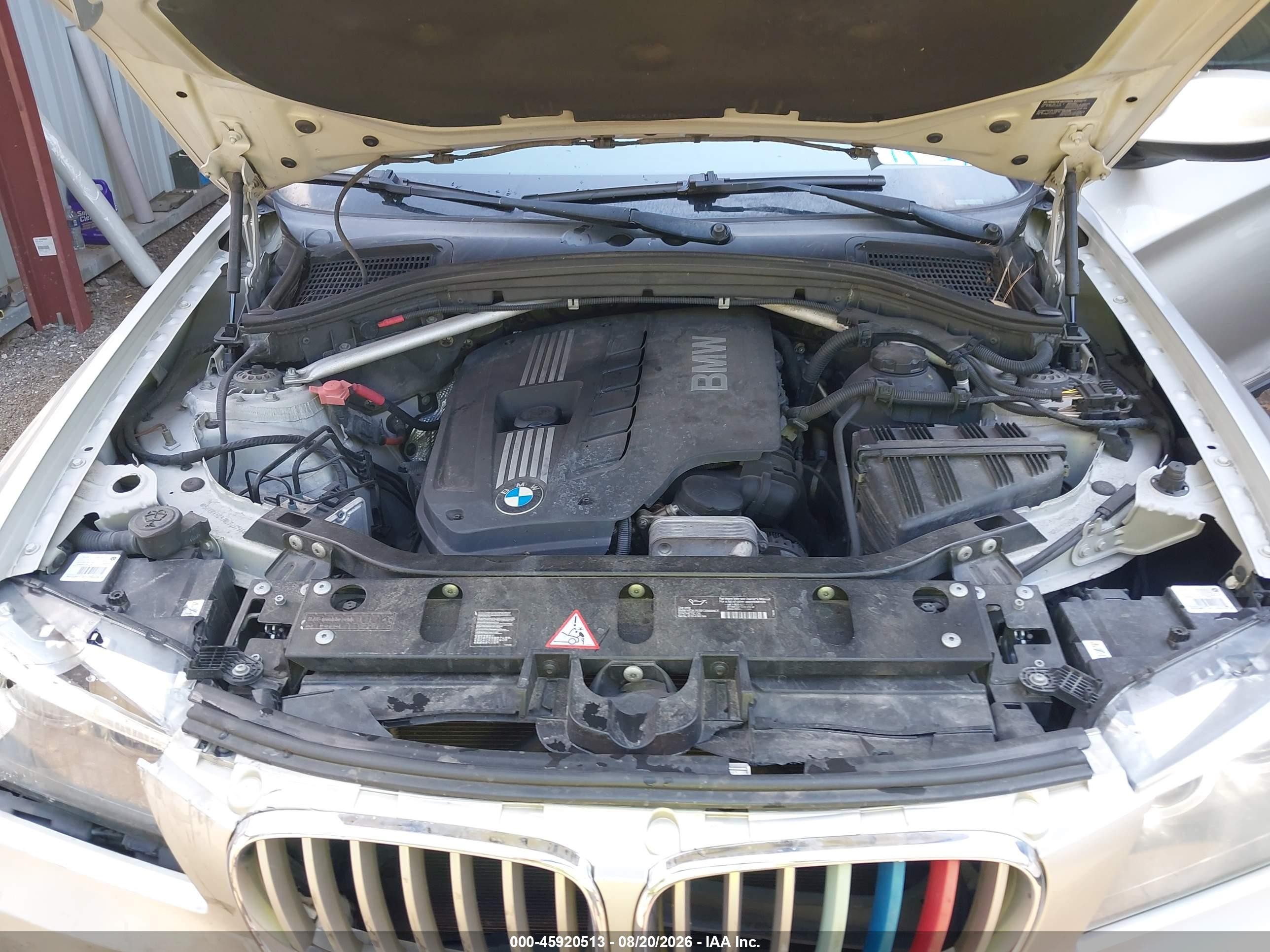 2012 Bmw X3 Xdrive28i Silver vin: 5UXWX5C53CL725796