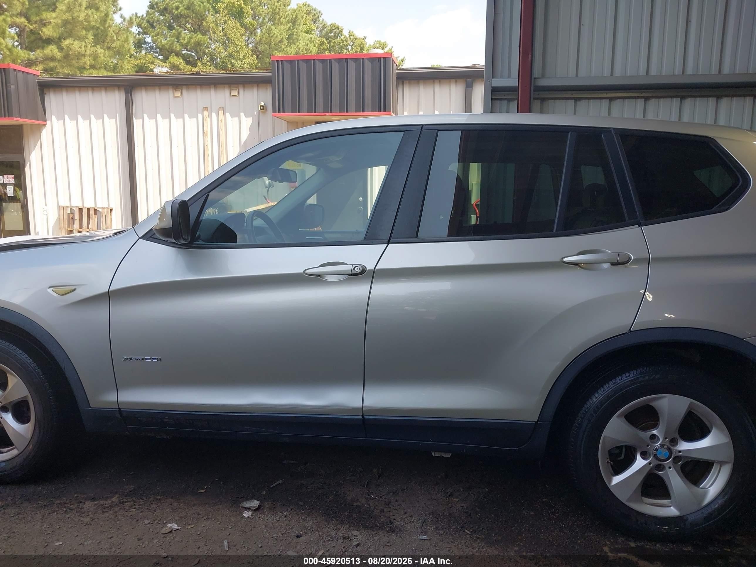 2012 Bmw X3 Xdrive28i Silver vin: 5UXWX5C53CL725796