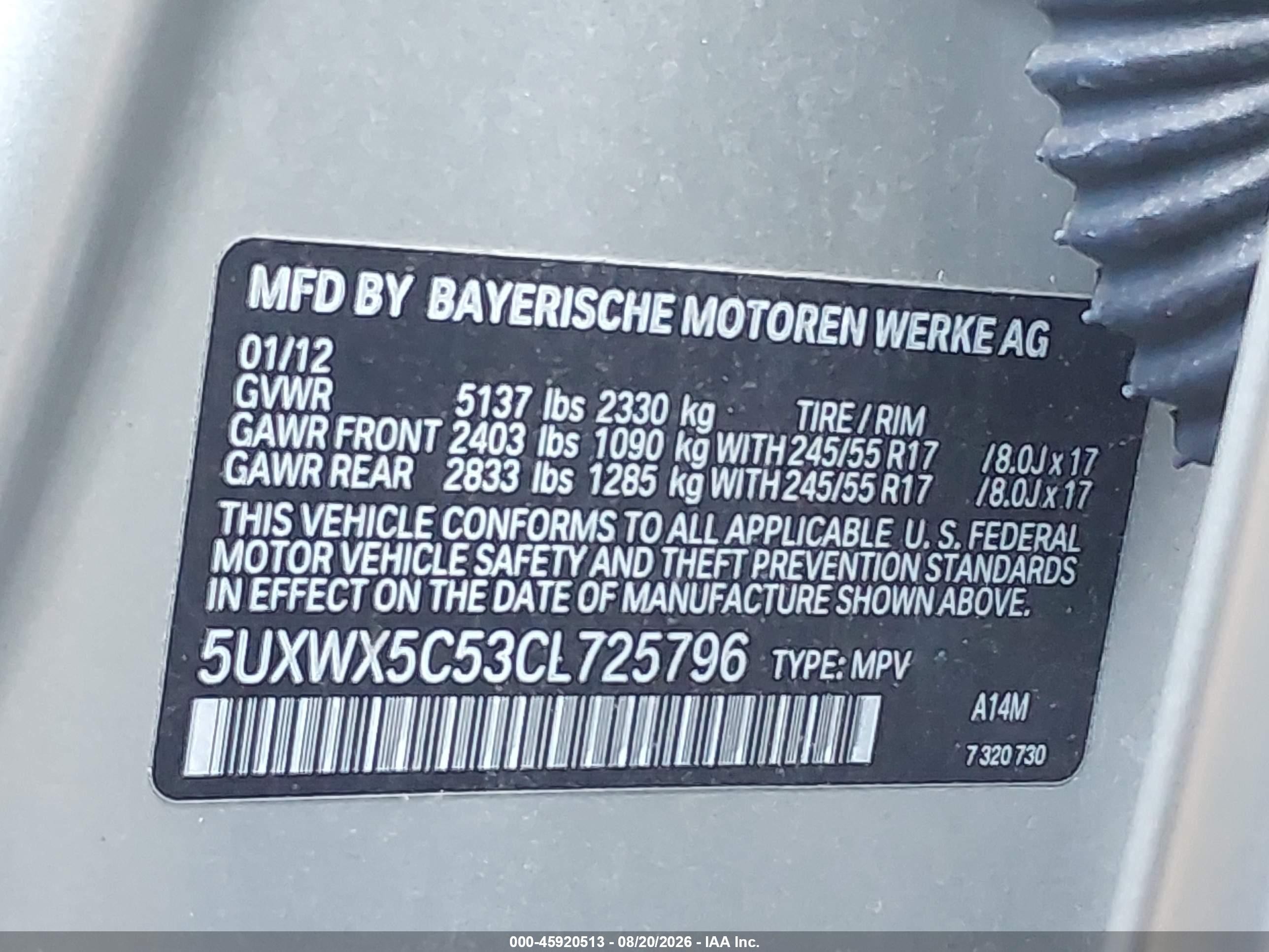 2012 Bmw X3 Xdrive28i Silver vin: 5UXWX5C53CL725796