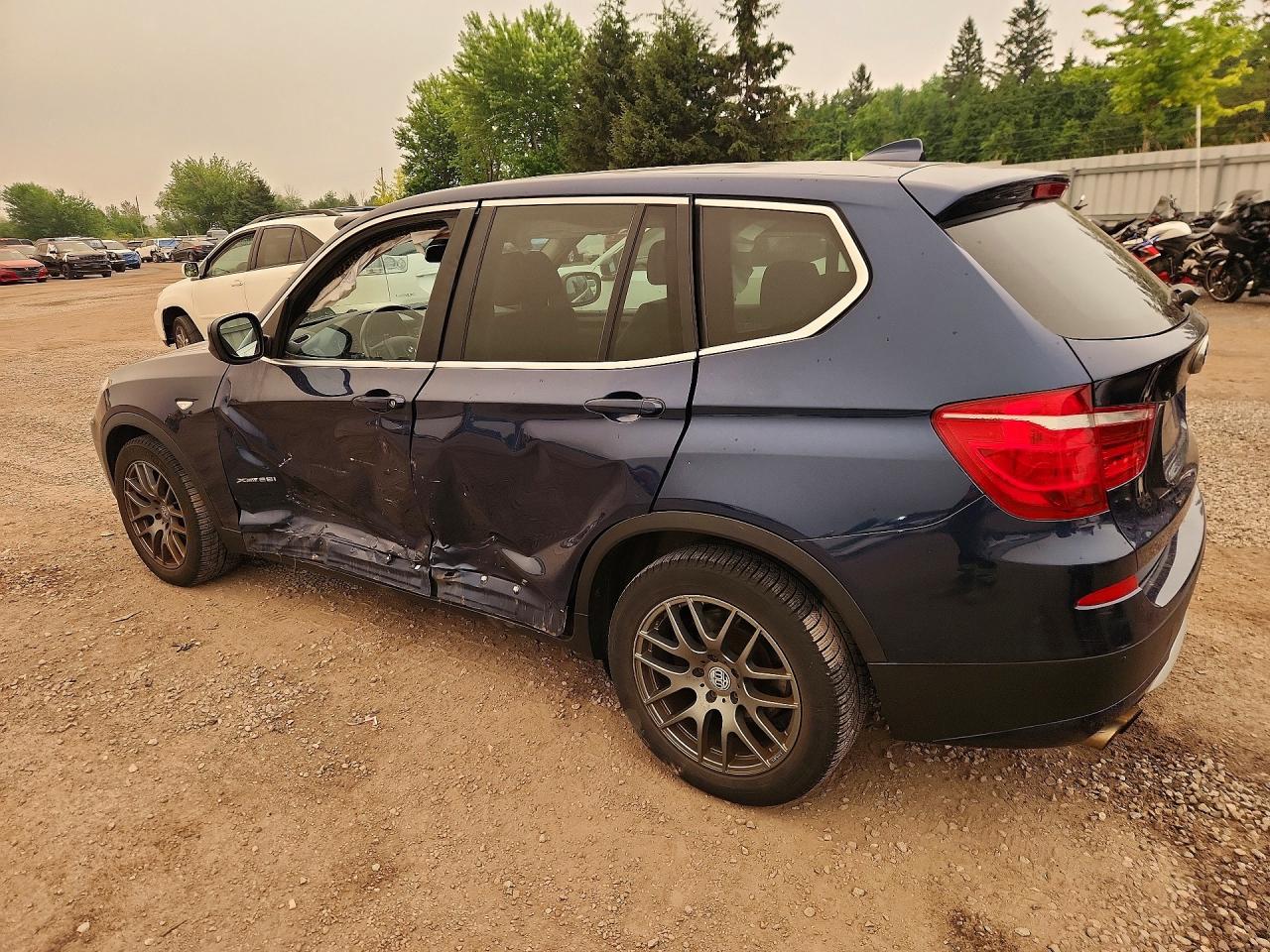 2012 Bmw X3 Xdrive28i Синий vin: 5UXWX5C53CL726026