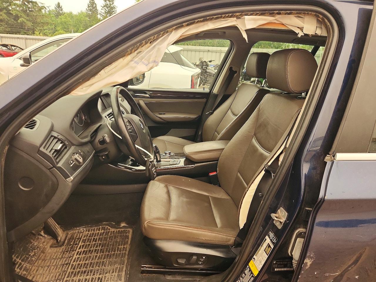 2012 Bmw X3 Xdrive28i Синий vin: 5UXWX5C53CL726026