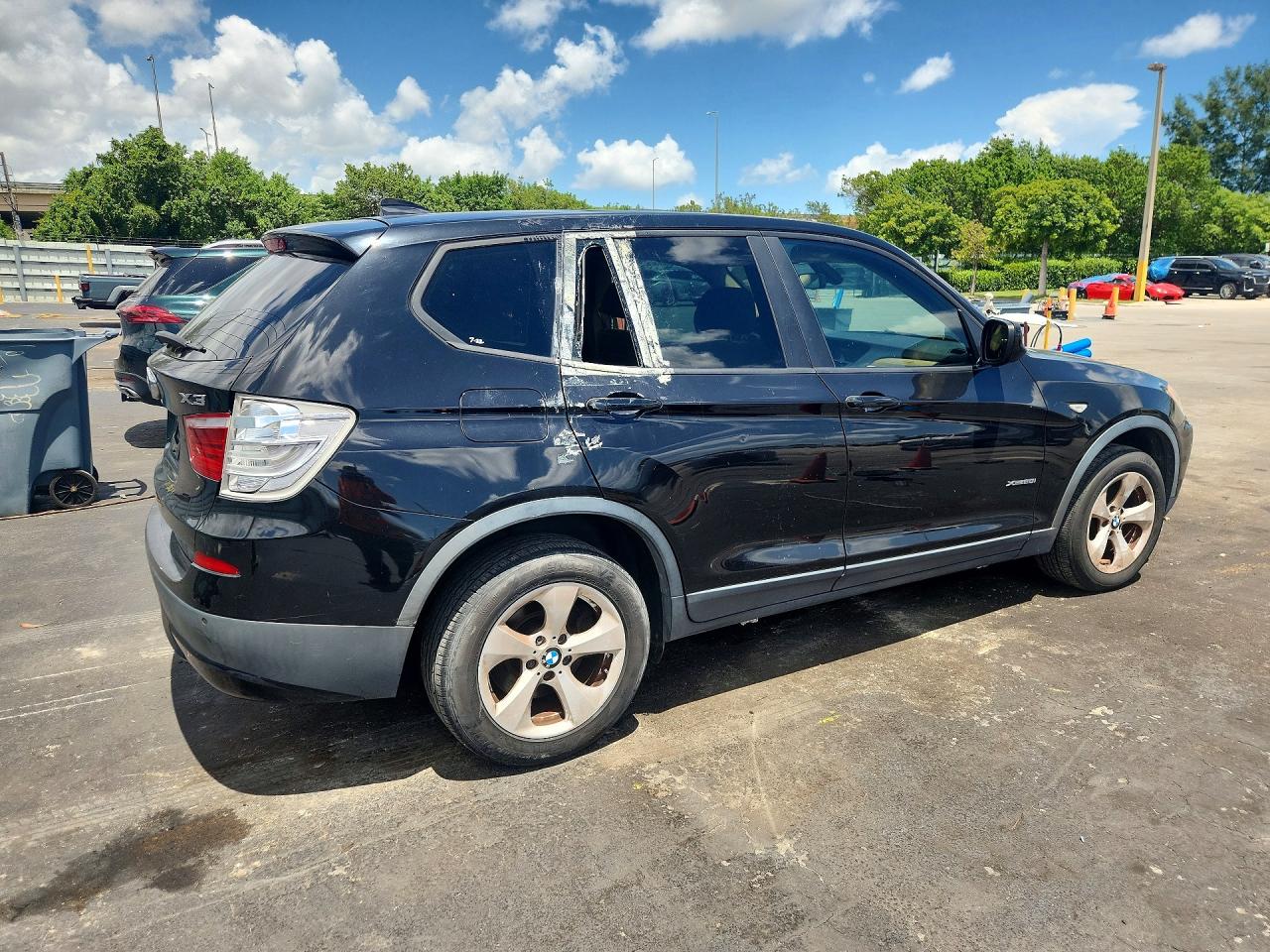 2012 Bmw X3 Xdrive28i Black vin: 5UXWX5C53CL729217