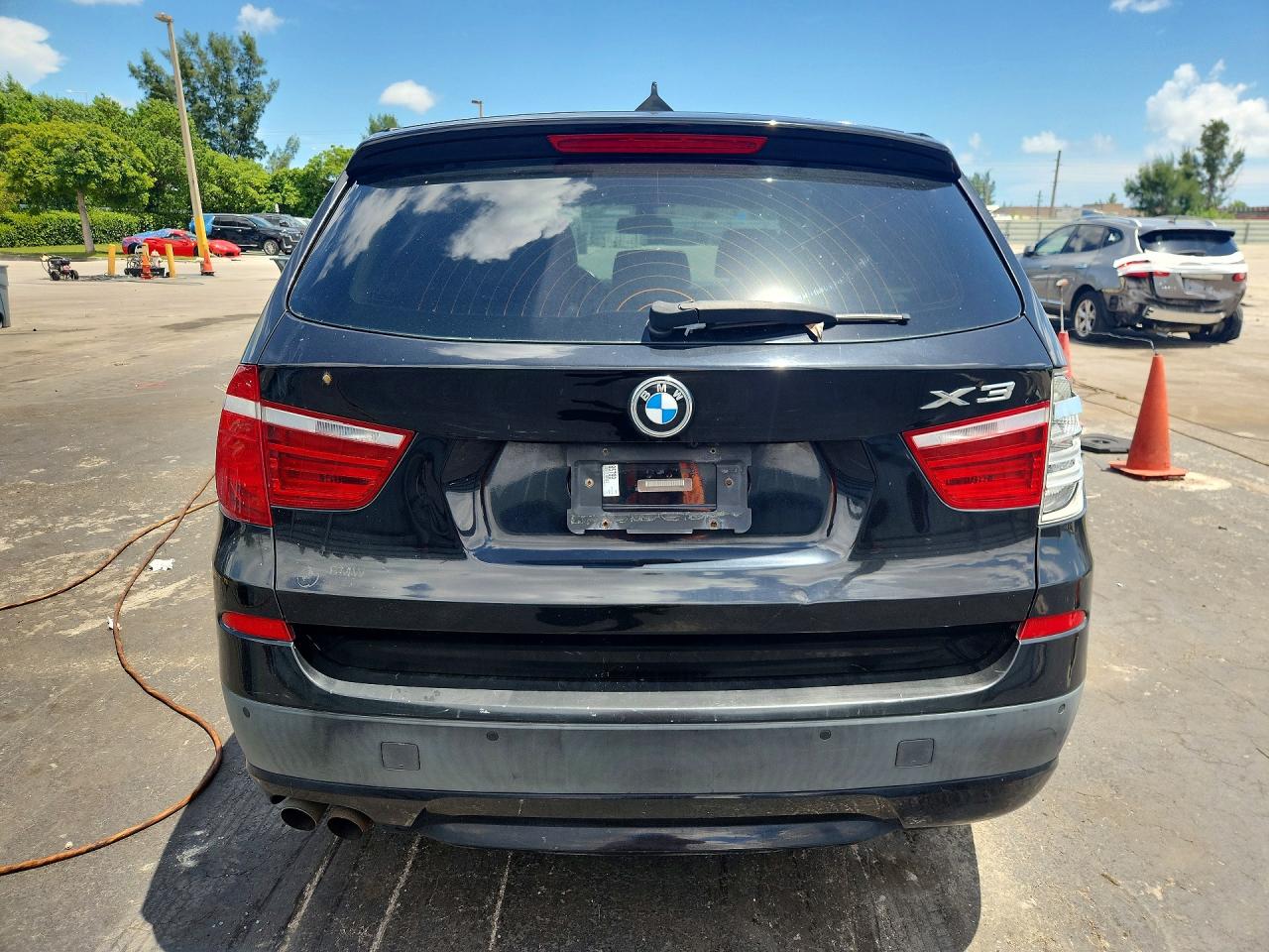 2012 Bmw X3 Xdrive28i Black vin: 5UXWX5C53CL729217