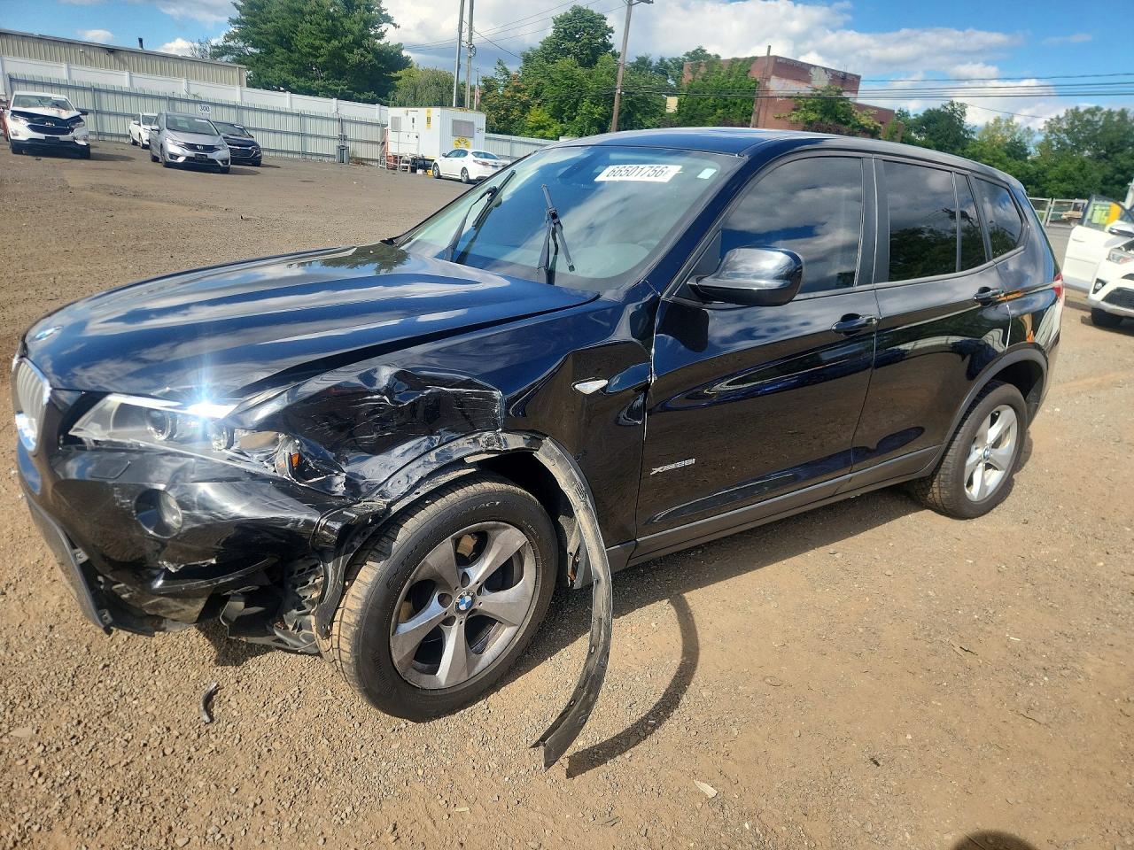 2011 Bmw X3 Xdrive28i Черный vin: 5UXWX5C54BL707211