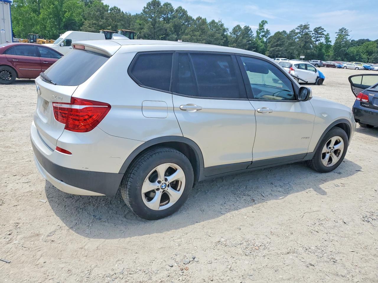 2011 Bmw X3 Xdrive28i Silver vin: 5UXWX5C54BL712456