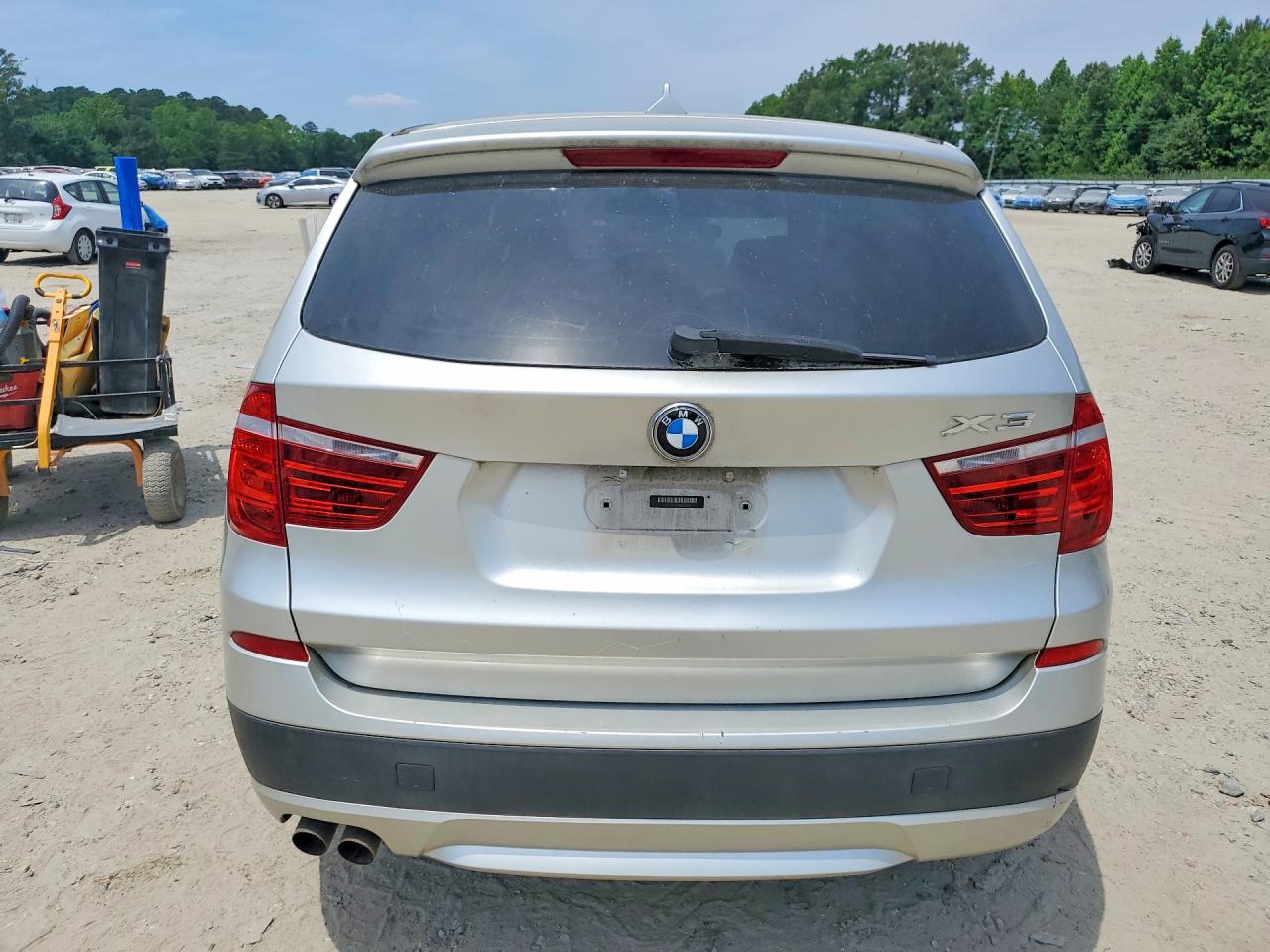 2011 Bmw X3 Xdrive28i Silver vin: 5UXWX5C54BL712456