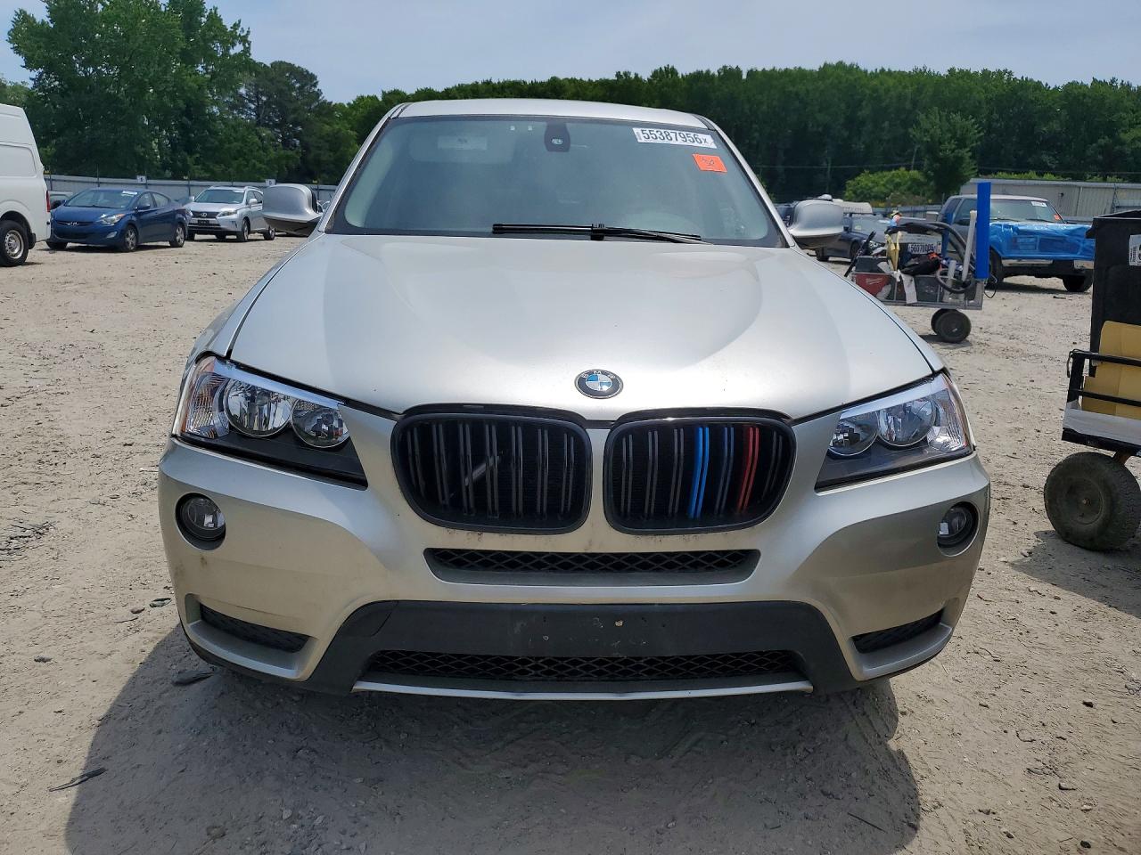 2011 Bmw X3 Xdrive28i Silver vin: 5UXWX5C54BL712456