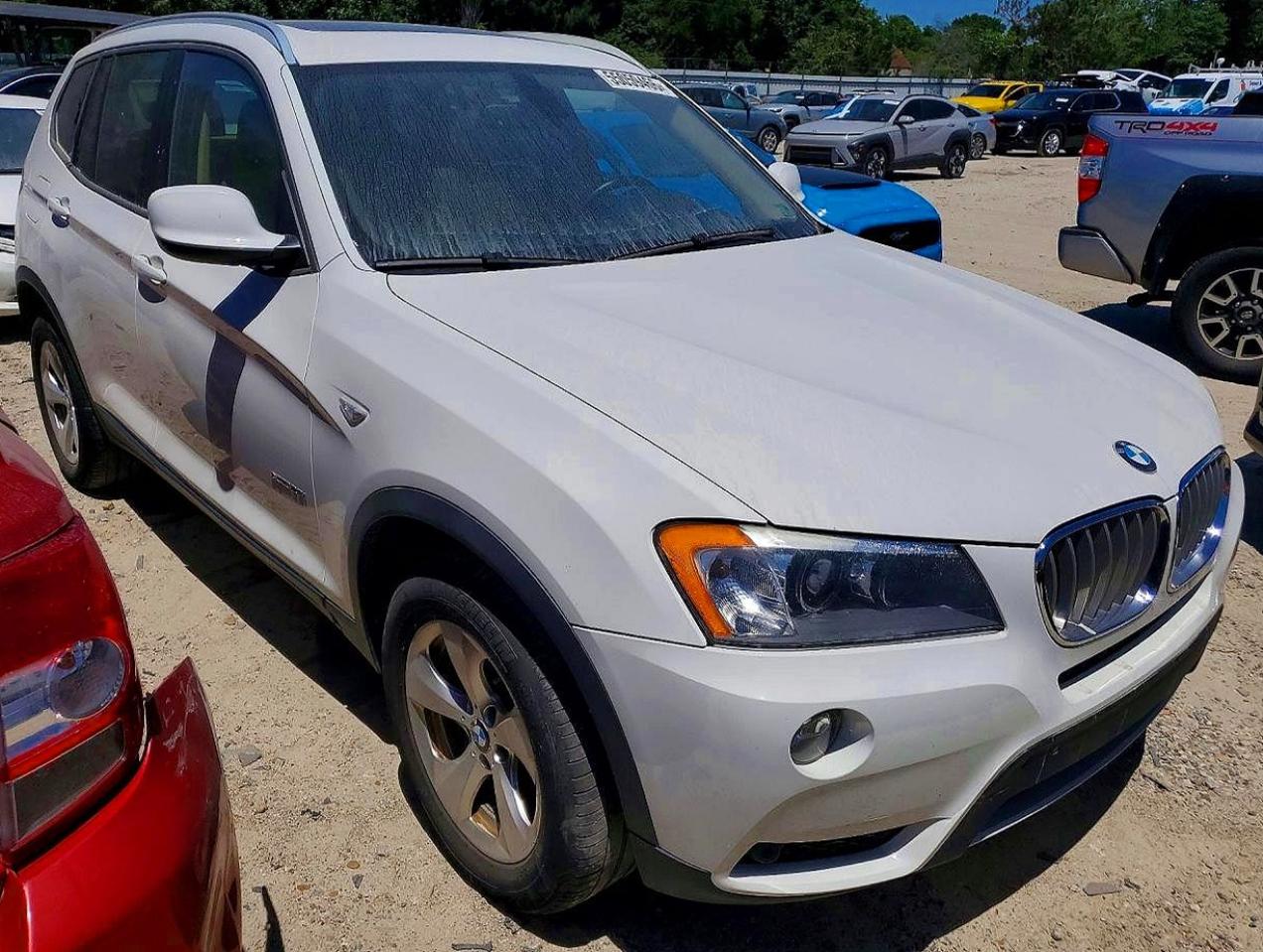 2012 Bmw X3 Xdrive28i White vin: 5UXWX5C54CL728397