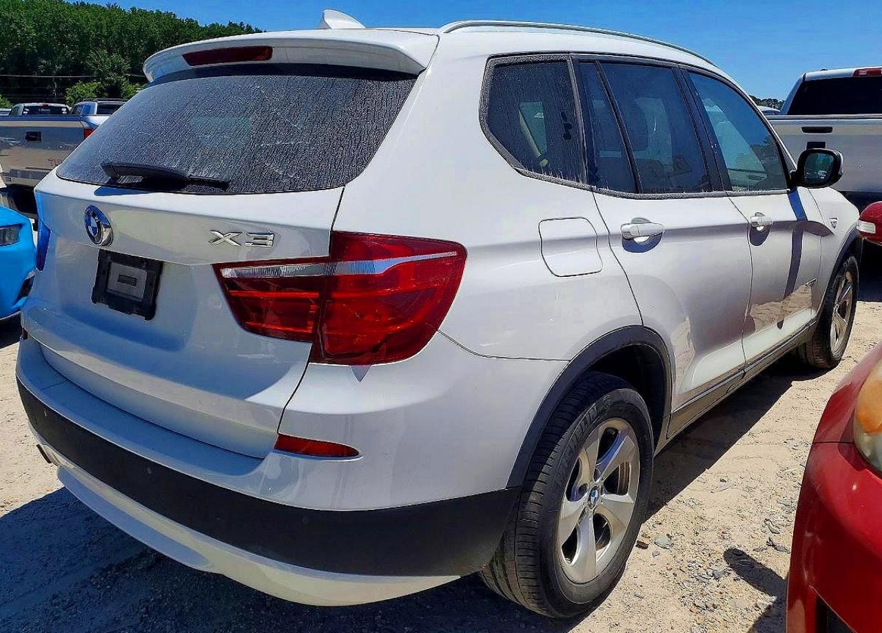 2012 Bmw X3 Xdrive28i White vin: 5UXWX5C54CL728397