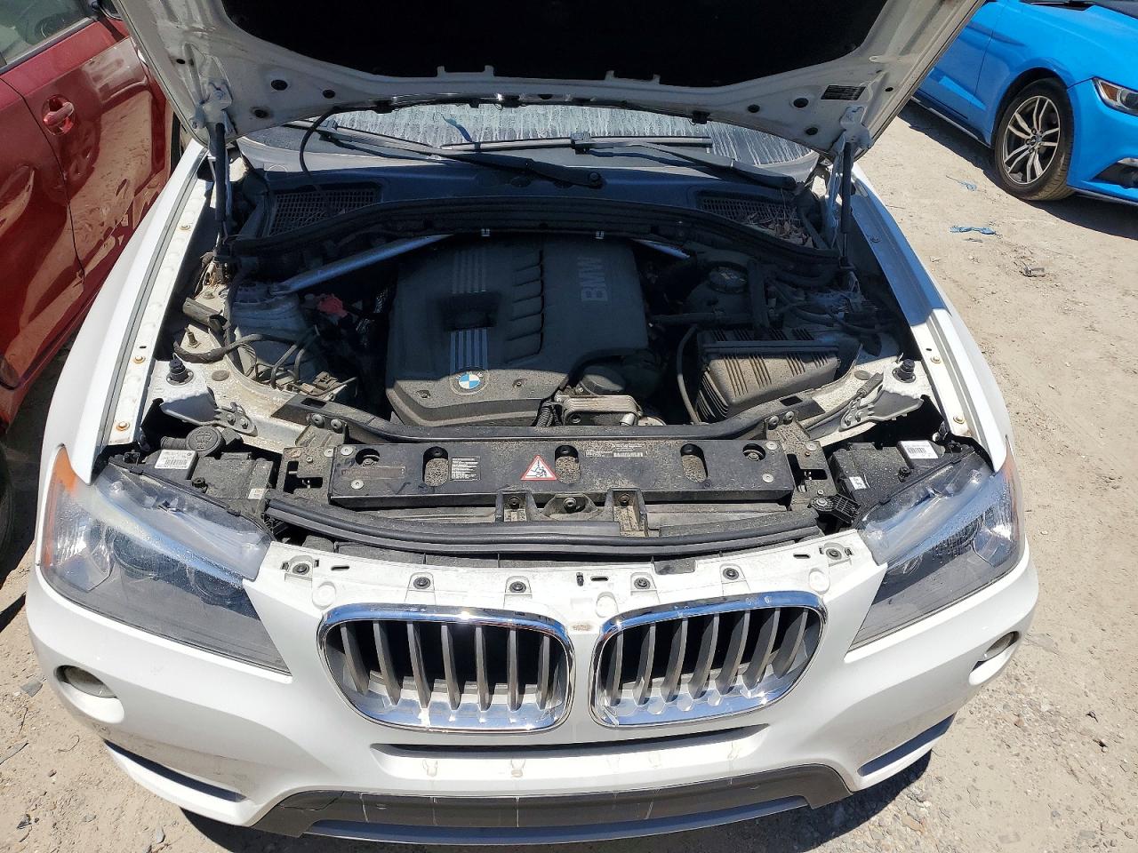 2012 Bmw X3 Xdrive28i White vin: 5UXWX5C54CL728397