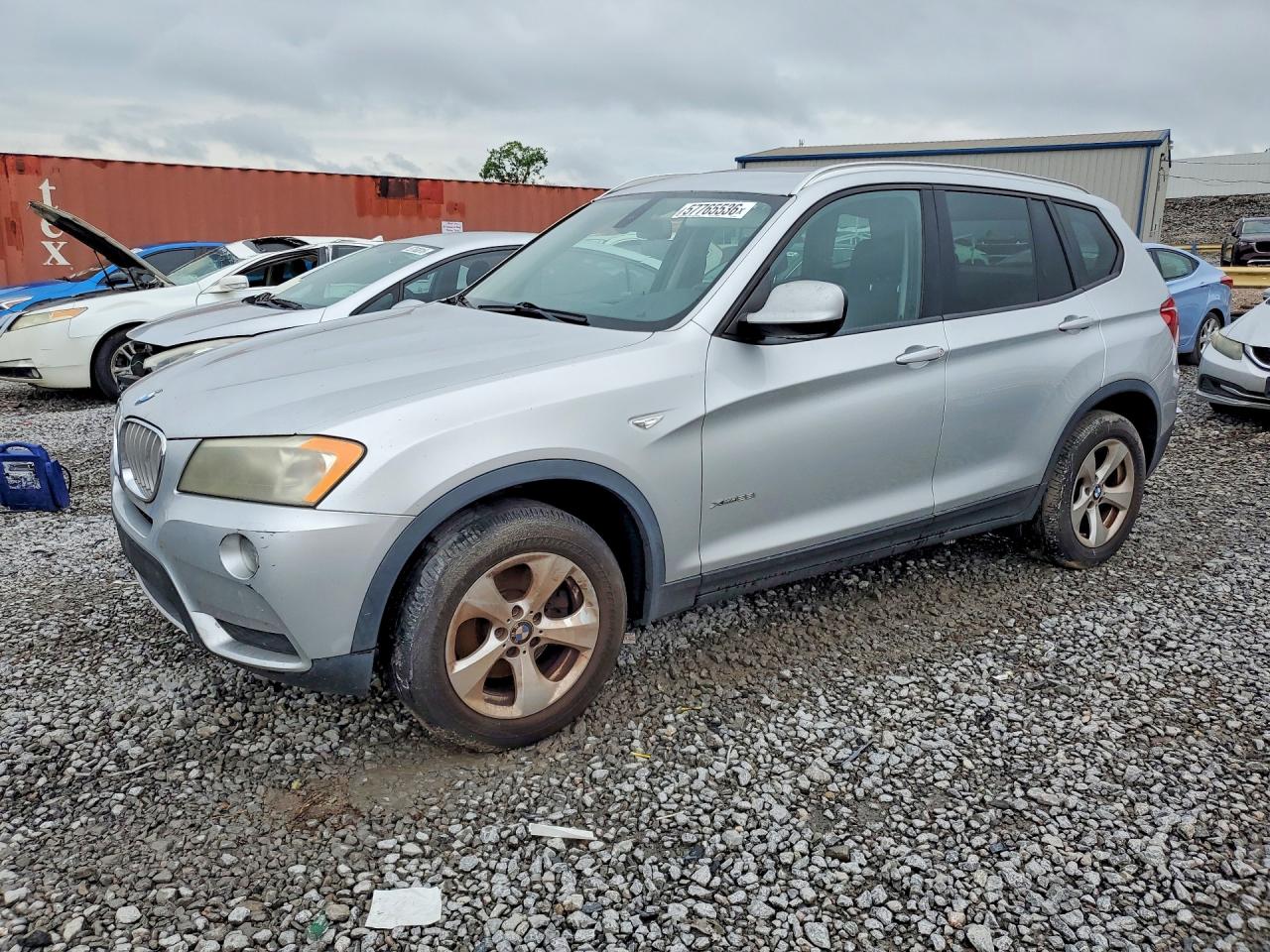 2011 Bmw X3 Xdrive28i Silver vin: 5UXWX5C55BL702518