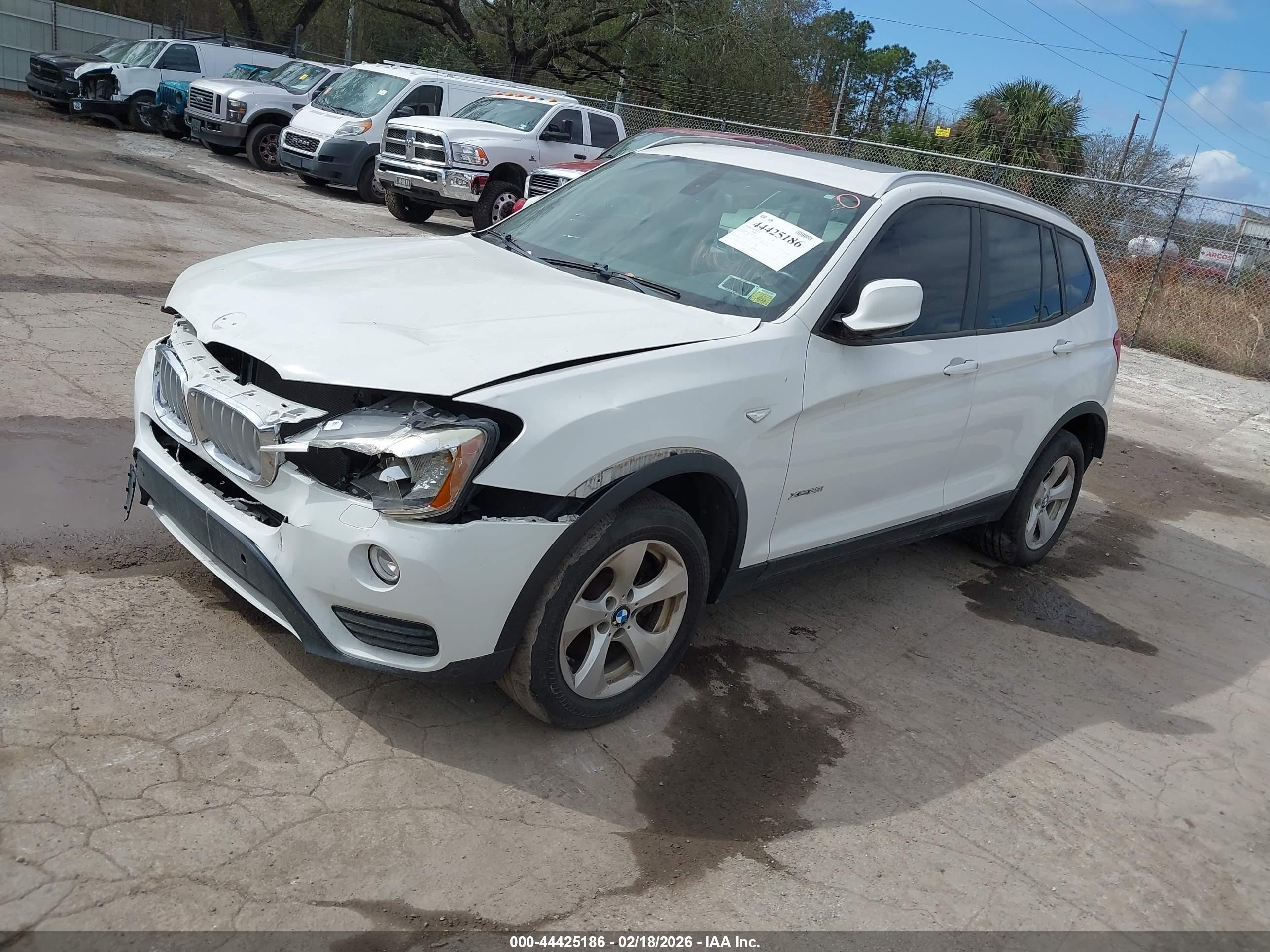 2012 Bmw X3 Xdrive28i White vin: 5UXWX5C55CL720762