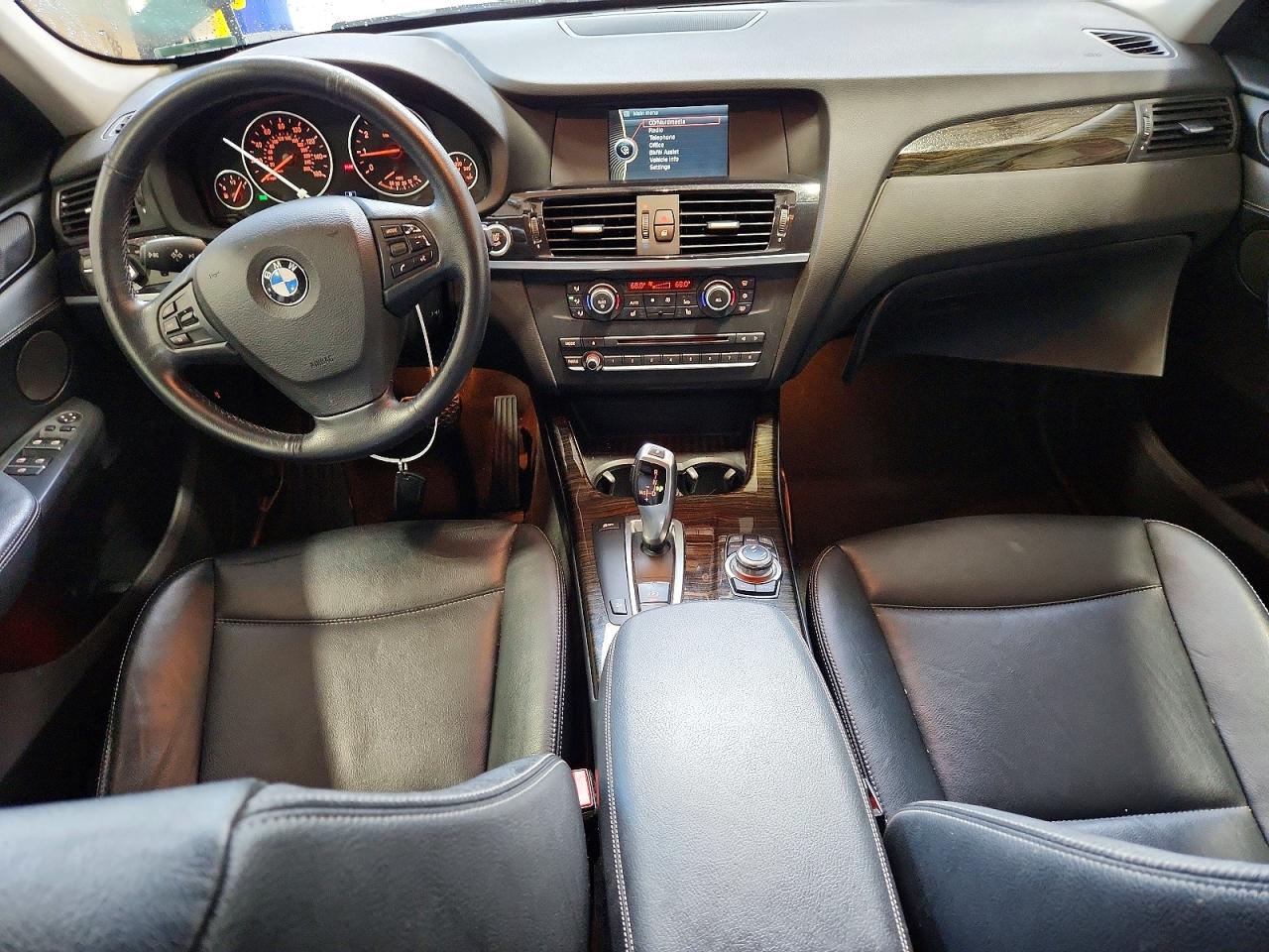 2012 Bmw X3 Xdrive28i Black vin: 5UXWX5C55CL721393