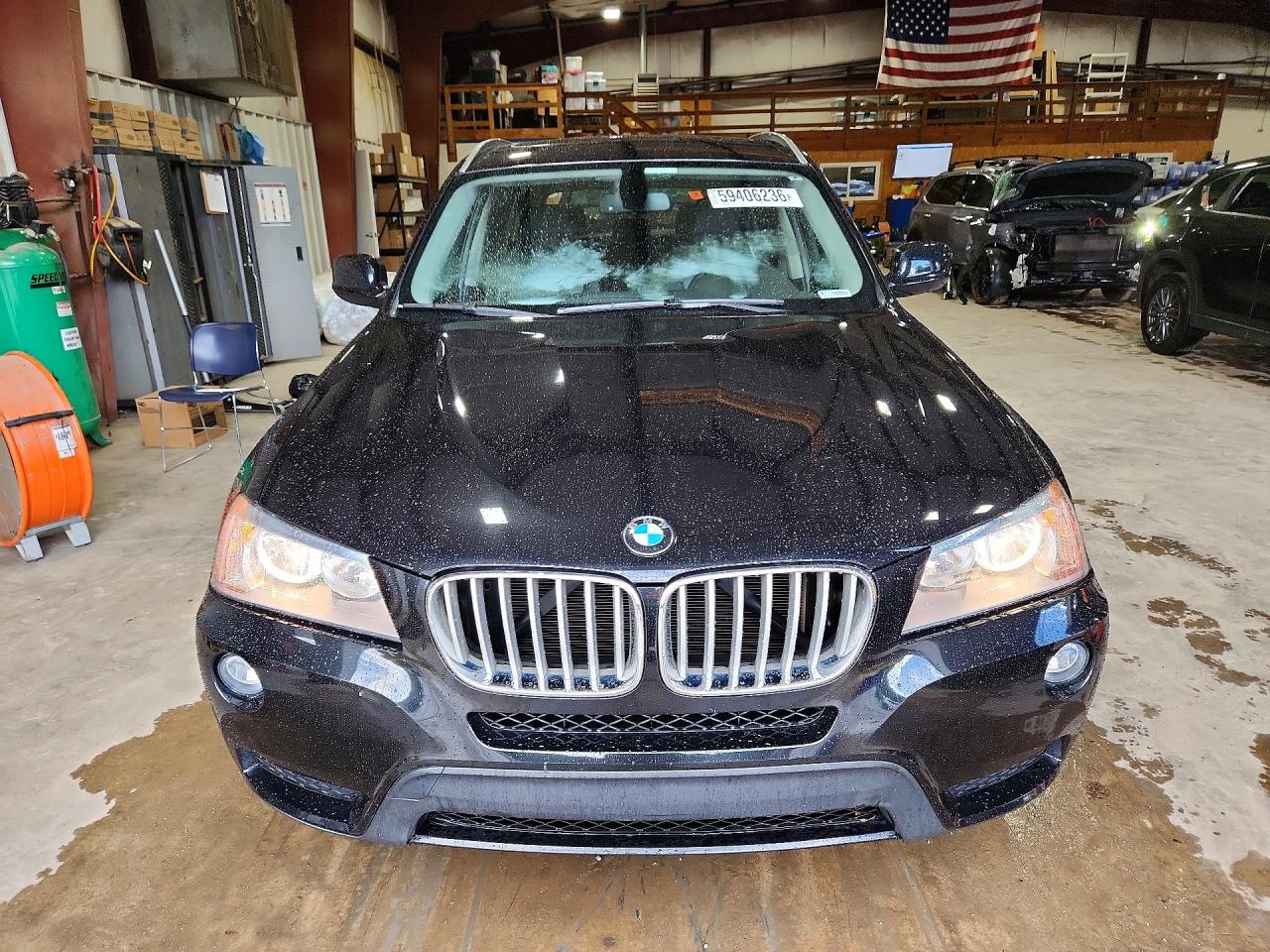 2012 Bmw X3 Xdrive28i Black vin: 5UXWX5C55CL721393