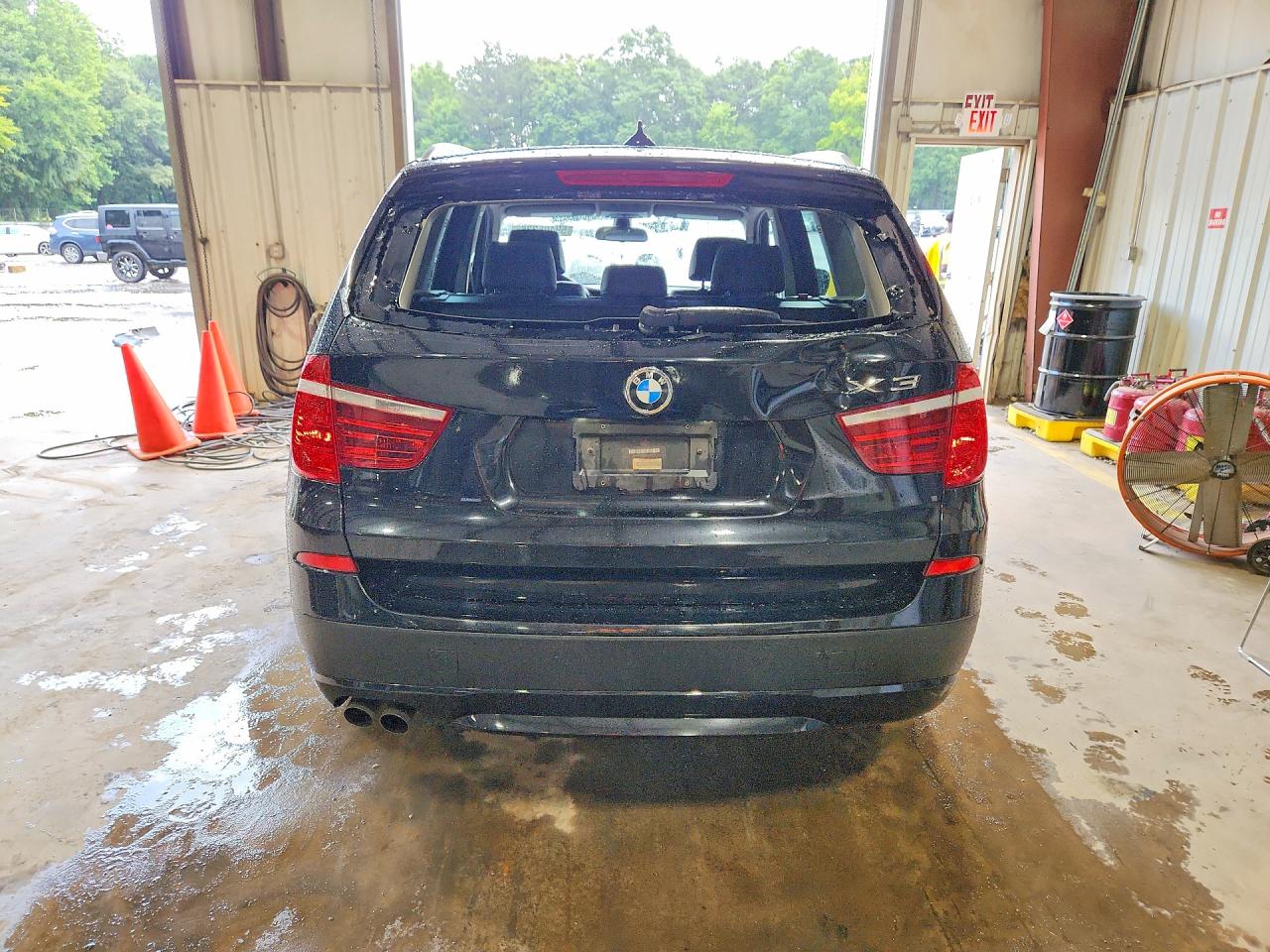 2012 Bmw X3 Xdrive28i Black vin: 5UXWX5C55CL721393