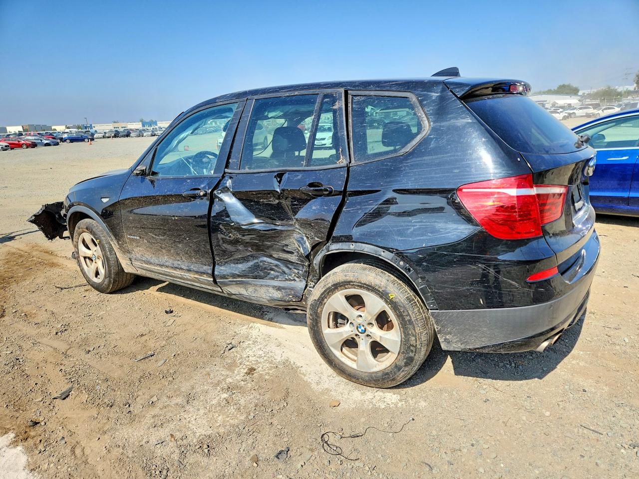 2012 Bmw X3 Xdrive28i Black vin: 5UXWX5C55CL723810