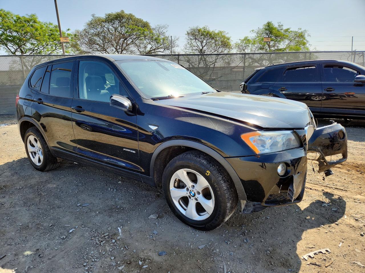 2012 Bmw X3 Xdrive28i Black vin: 5UXWX5C55CL723810
