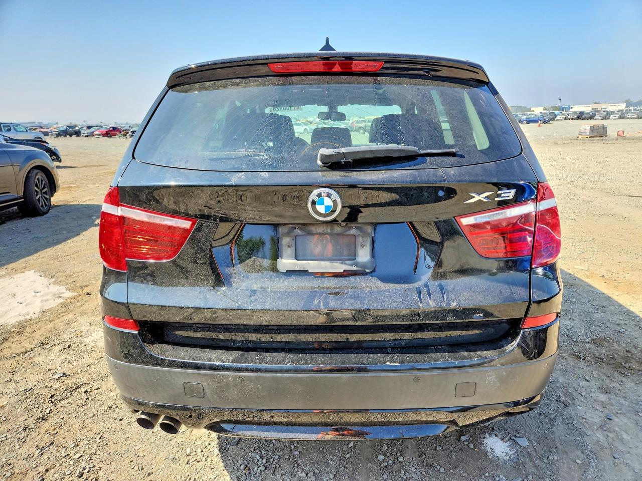 2012 Bmw X3 Xdrive28i Black vin: 5UXWX5C55CL723810