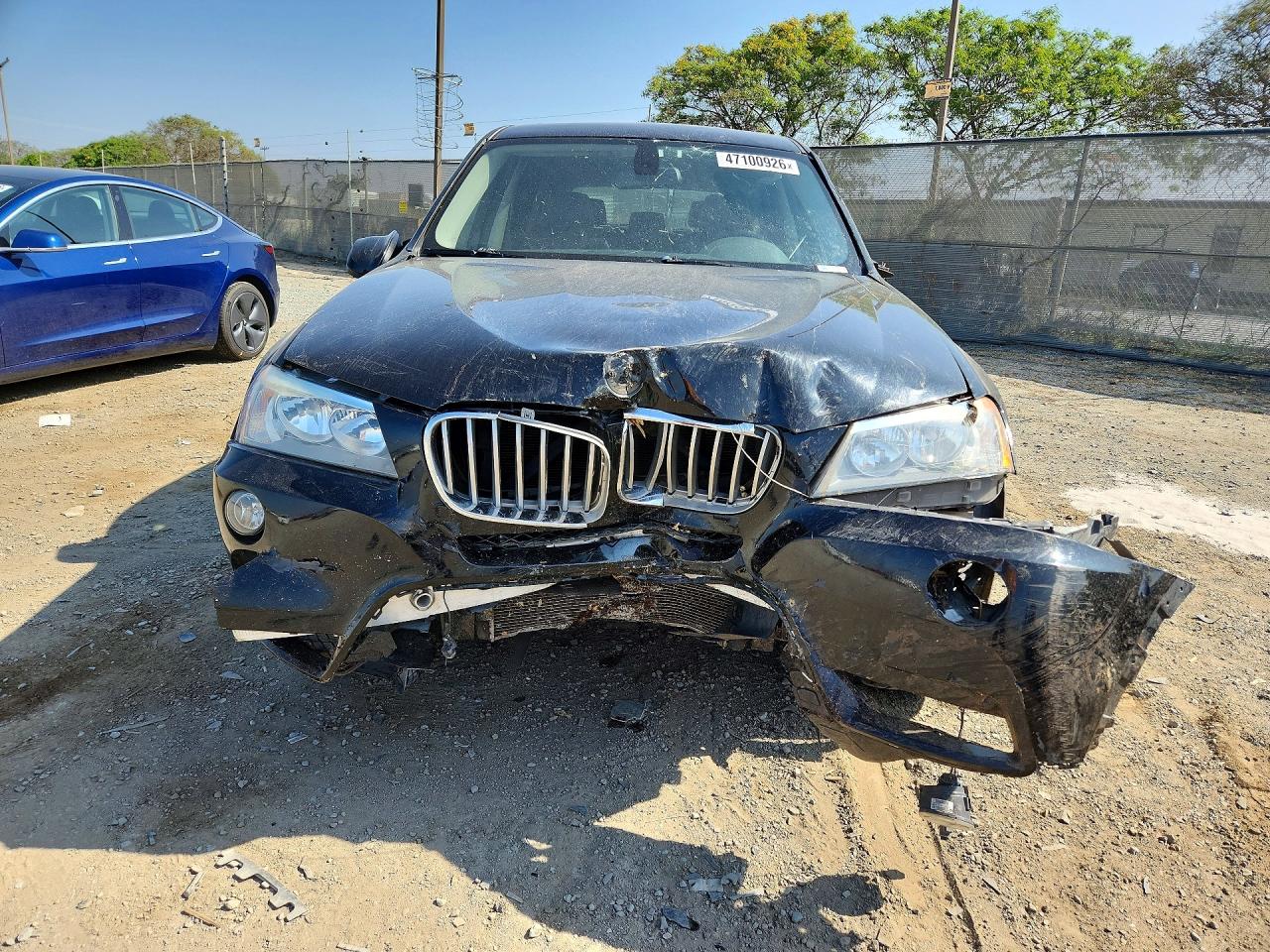 2012 Bmw X3 Xdrive28i Black vin: 5UXWX5C55CL723810