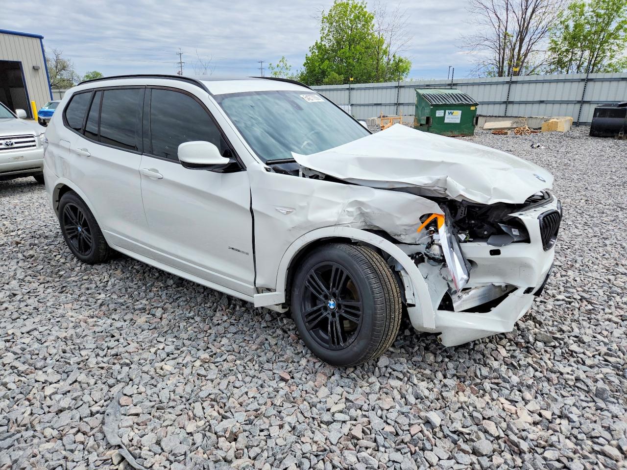 2012 Bmw X3 Xdrive28i White vin: 5UXWX5C55CL725346