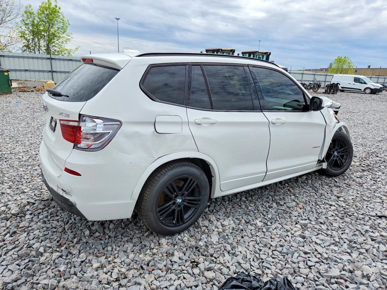 2012 Bmw X3 Xdrive28i White vin: 5UXWX5C55CL725346