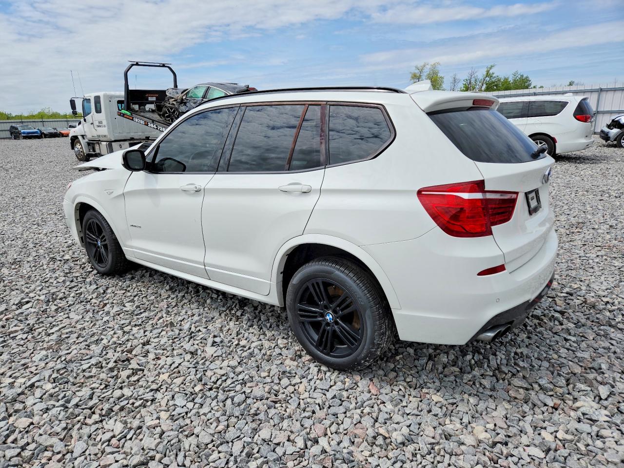 2012 Bmw X3 Xdrive28i White vin: 5UXWX5C55CL725346
