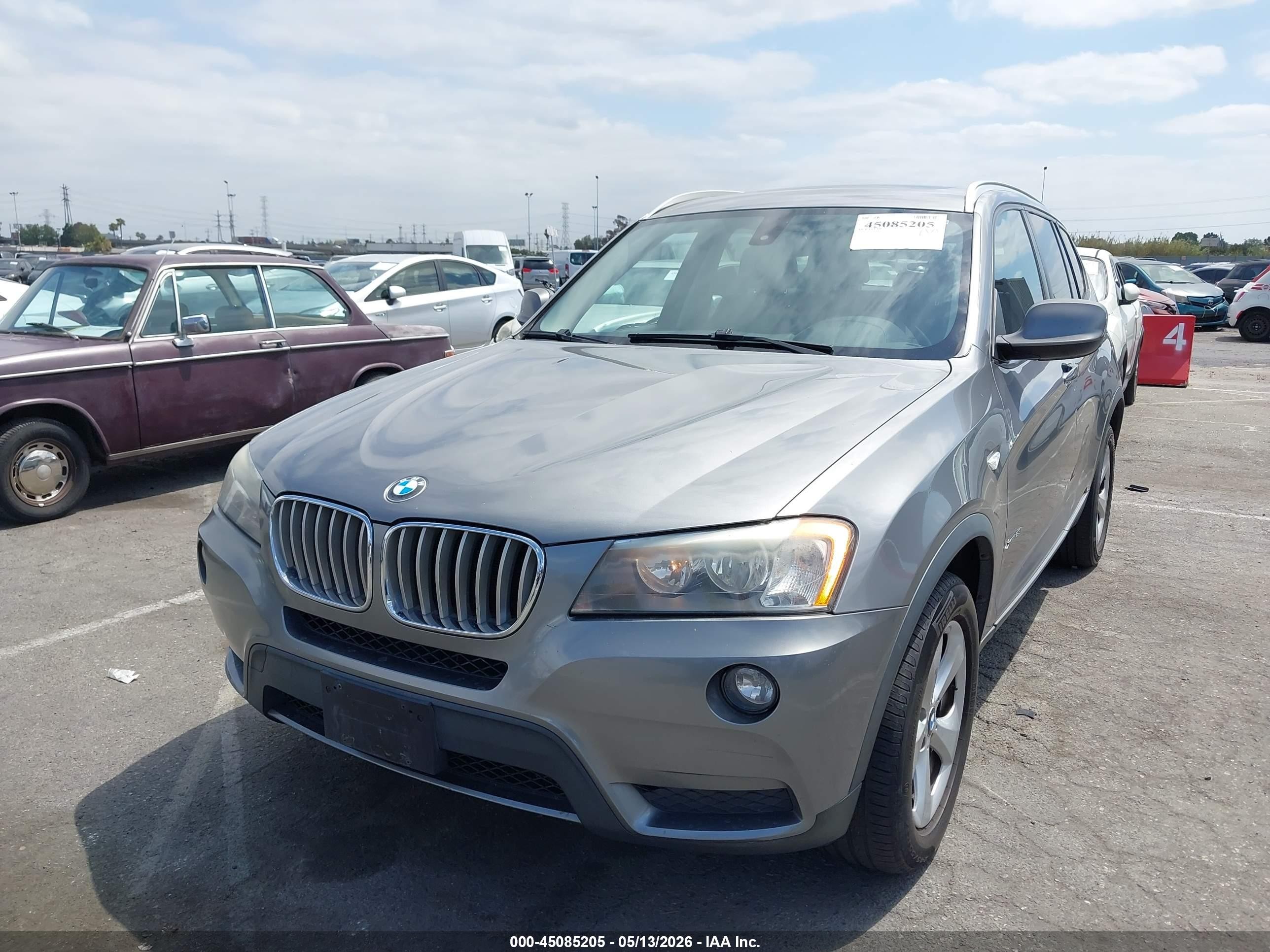 2012 Bmw X3 Xdrive28i Gray vin: 5UXWX5C55CL727257