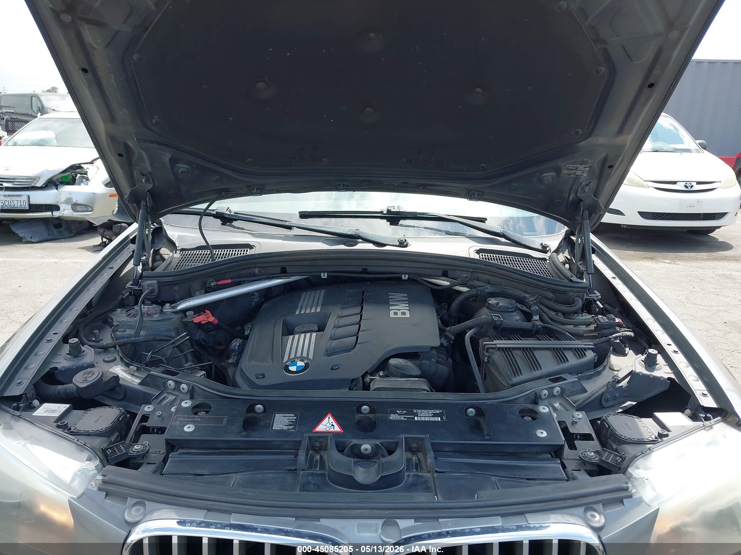2012 Bmw X3 Xdrive28i Gray vin: 5UXWX5C55CL727257