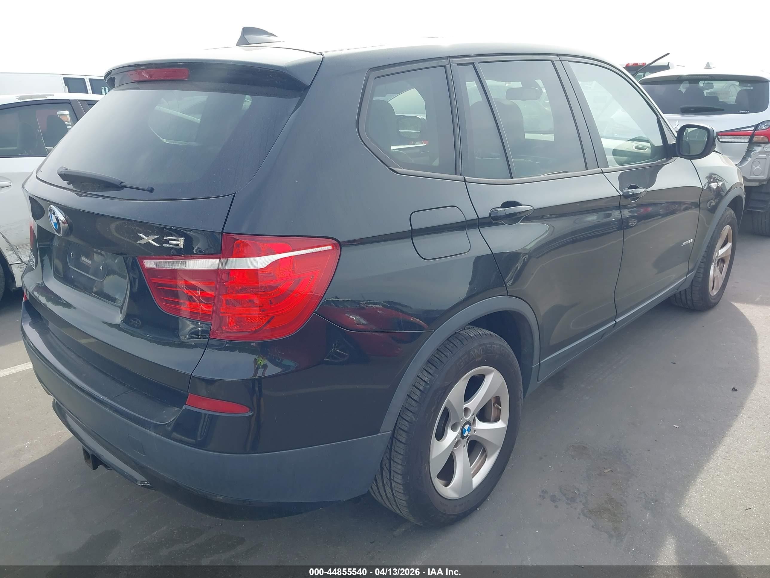 2011 Bmw X3 Xdrive28i Black vin: 5UXWX5C56BL701927