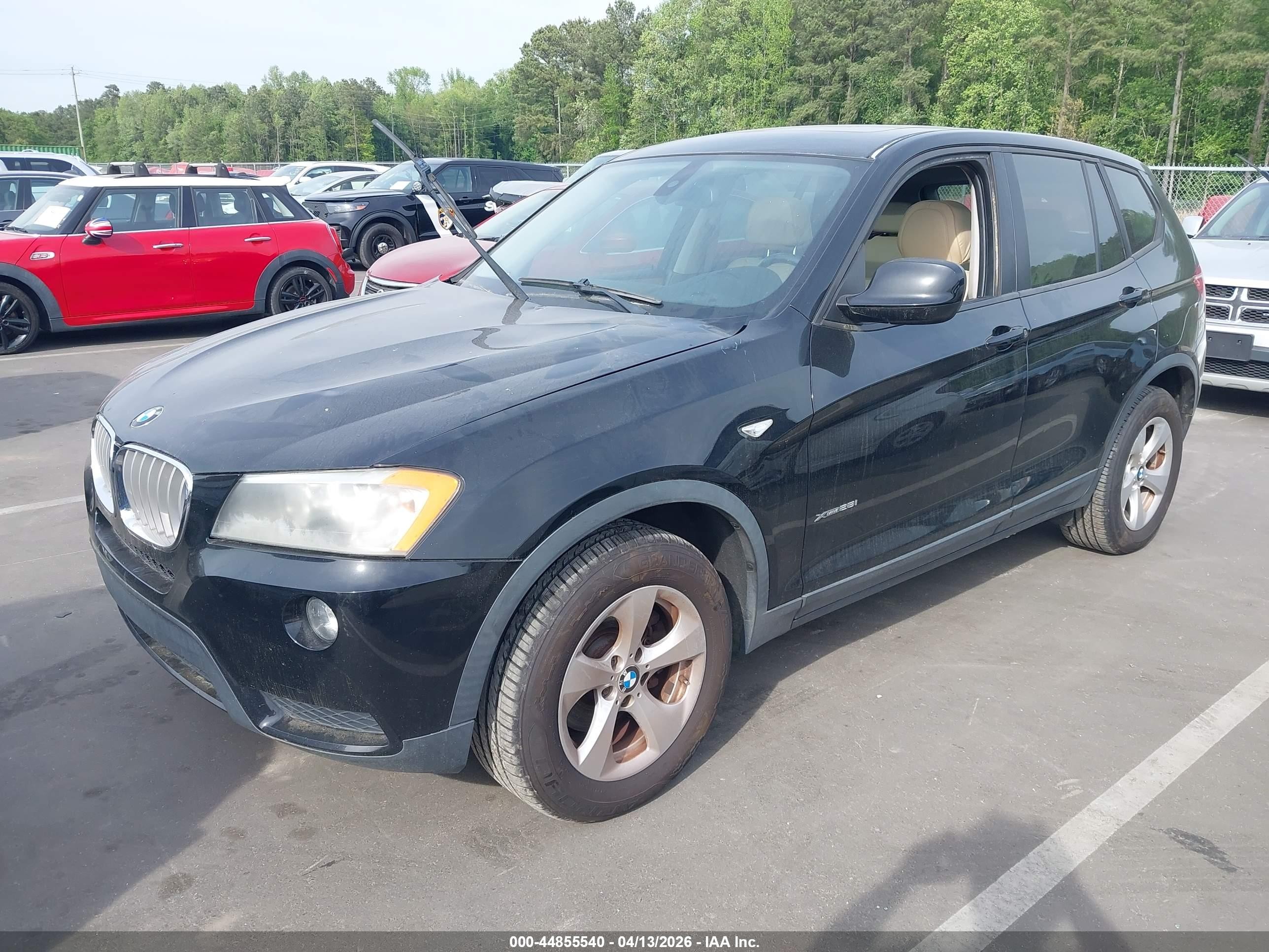 2011 Bmw X3 Xdrive28i Black vin: 5UXWX5C56BL701927