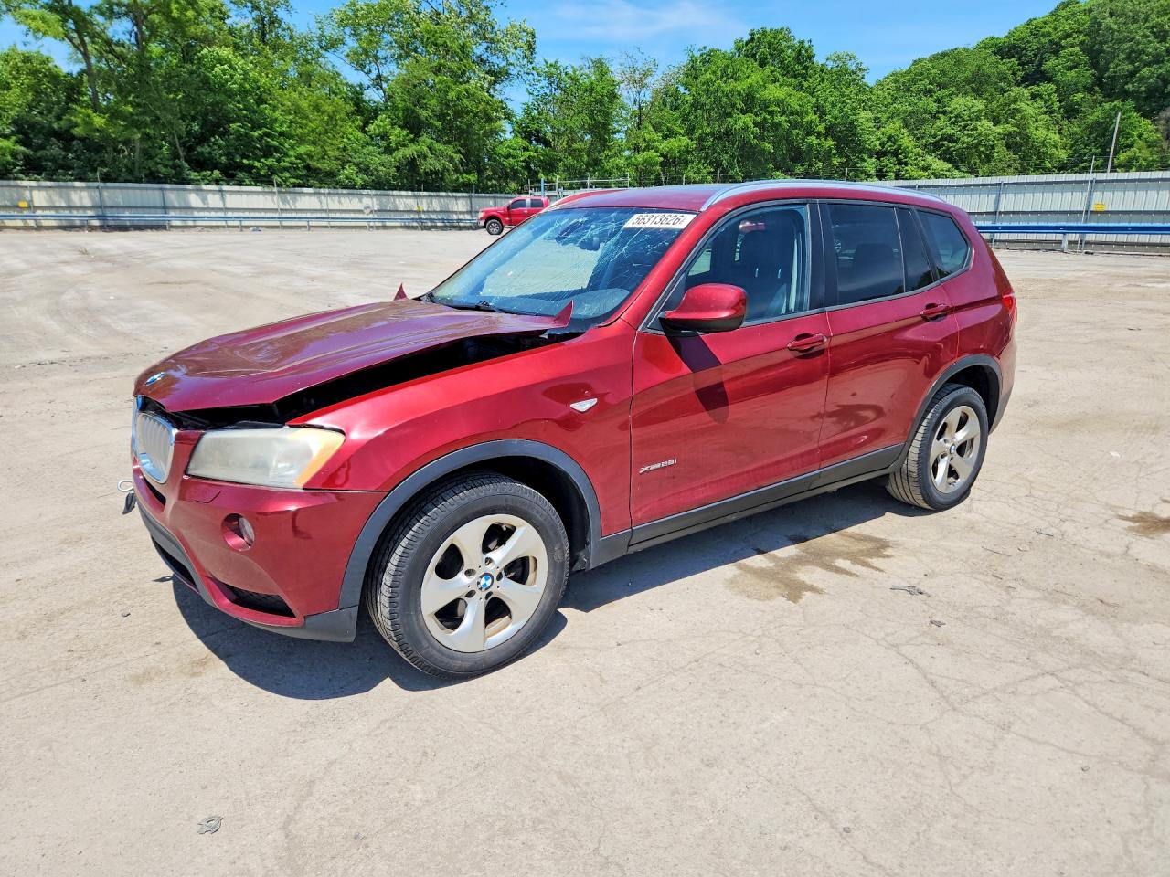 2011 Bmw X3 Xdrive28i Burgundy vin: 5UXWX5C56BL706934