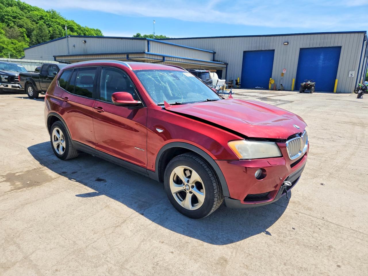 2011 Bmw X3 Xdrive28i Burgundy vin: 5UXWX5C56BL706934