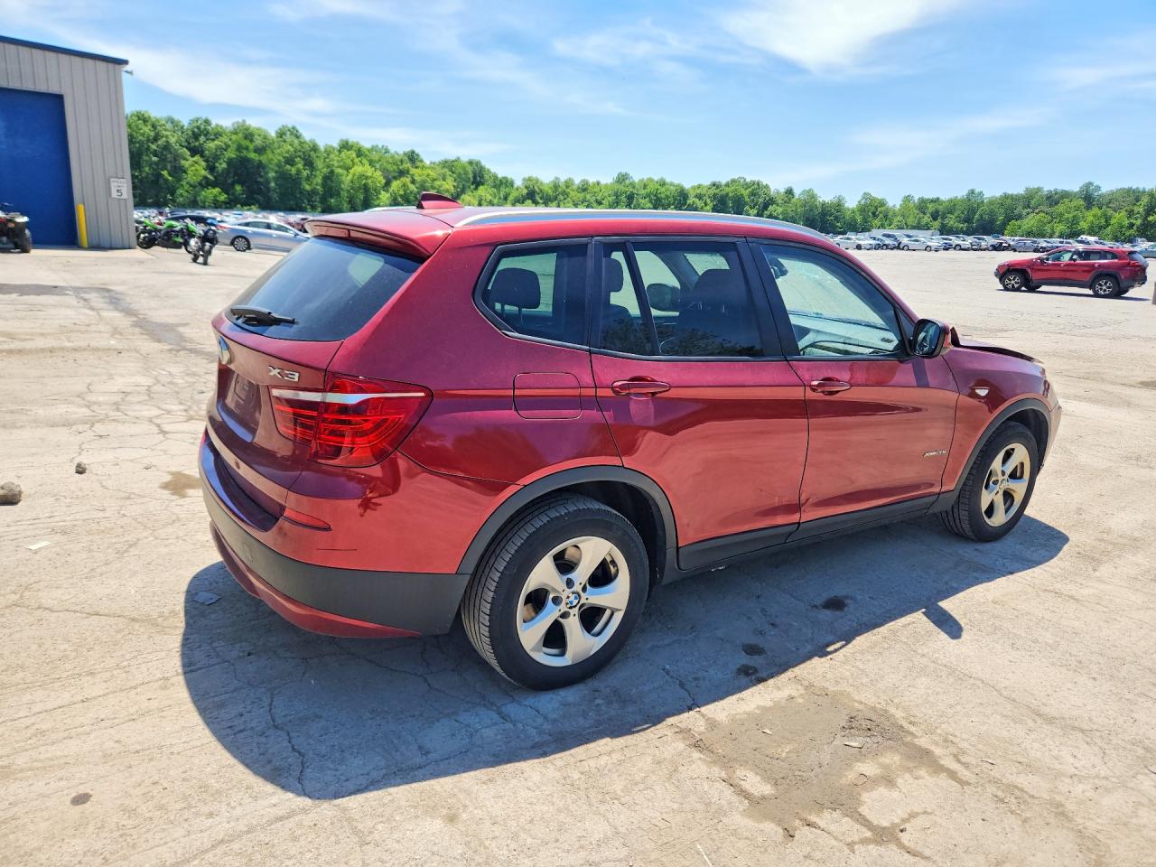 2011 Bmw X3 Xdrive28i Burgundy vin: 5UXWX5C56BL706934